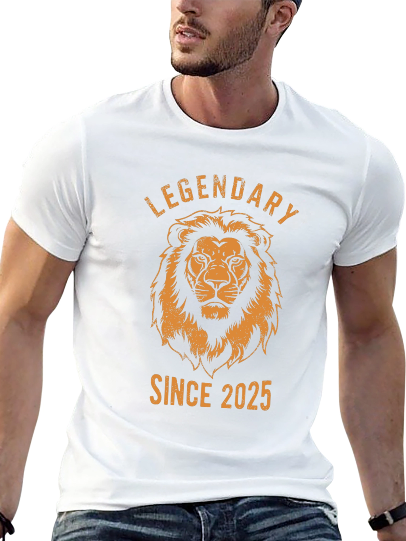 Legendary Since 2025 Lion Graphic Tee - Black