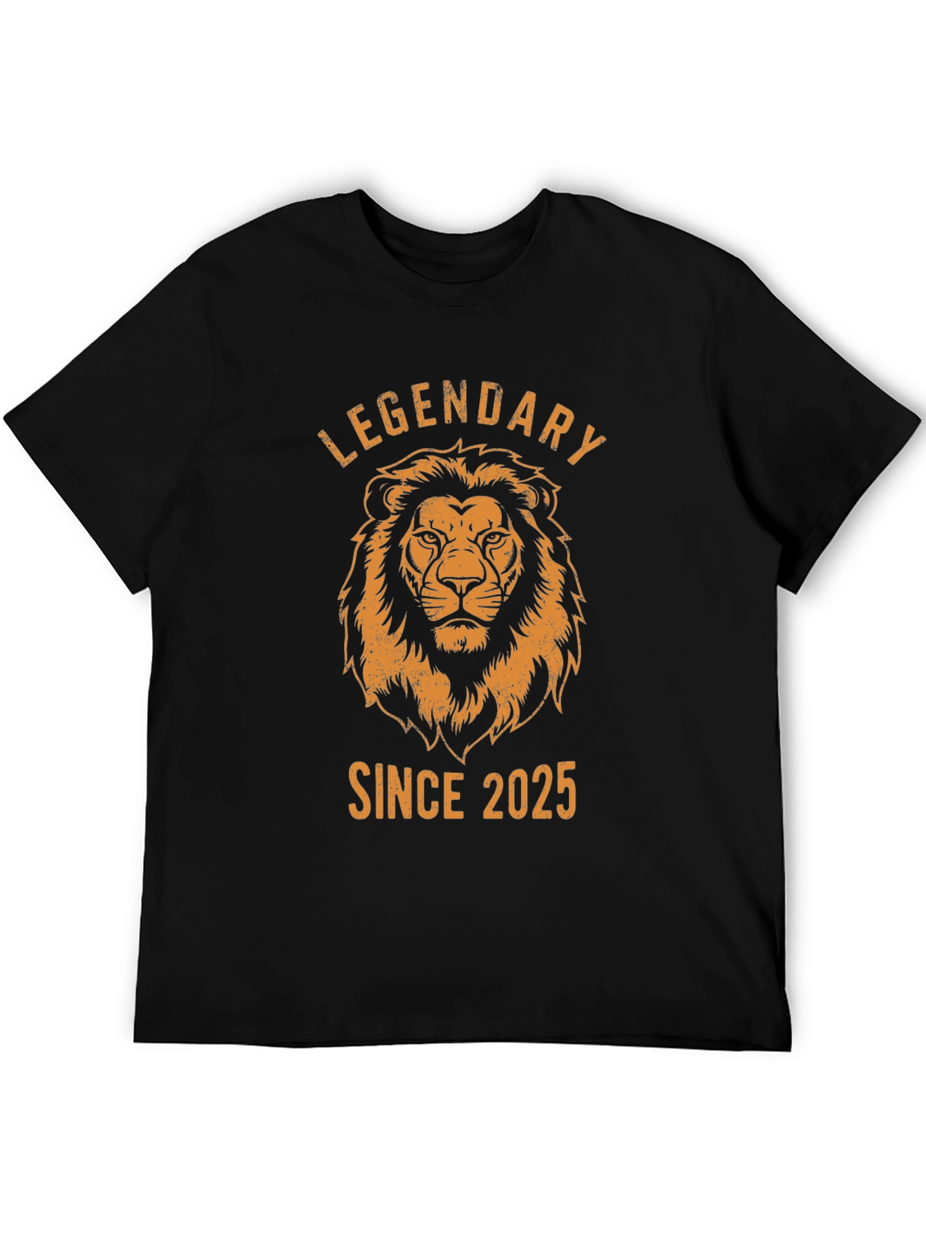Legendary Since 2025 Lion Graphic Tee - Black