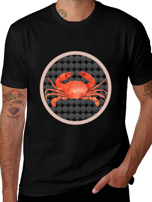 Crab Graphic T-Shirt: Nautical Style