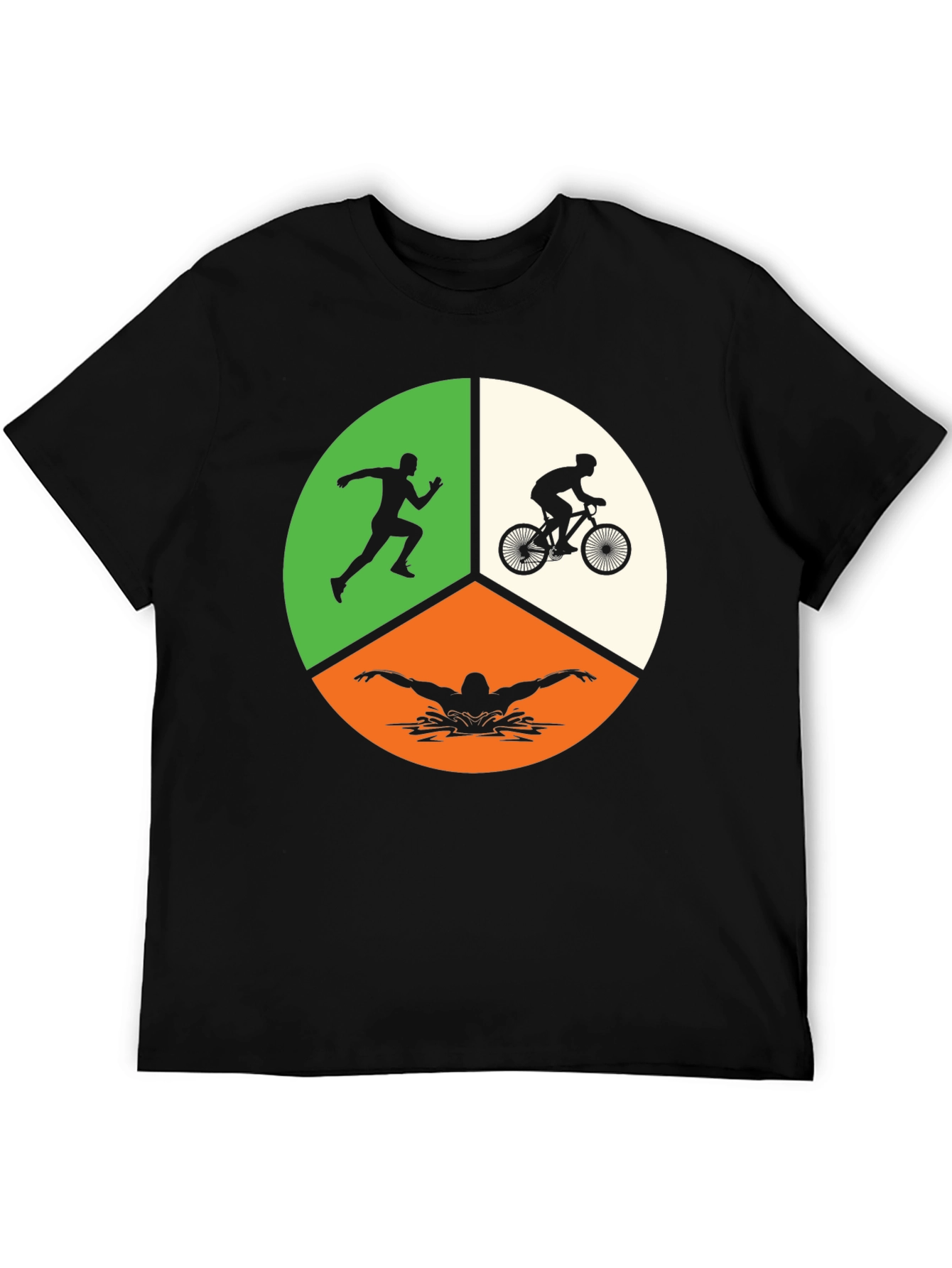 Triathlon T-Shirt: Run Bike Swim Graphic Tee