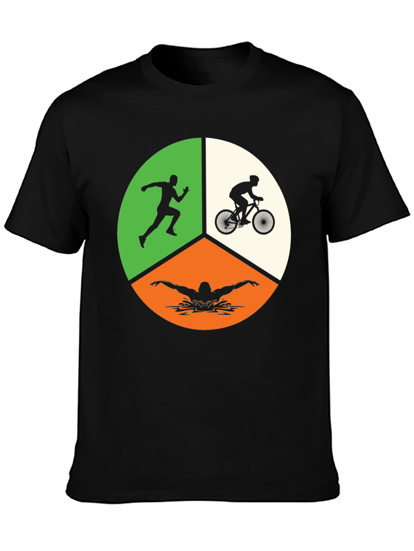 Triathlon T-Shirt: Run Bike Swim Graphic Tee