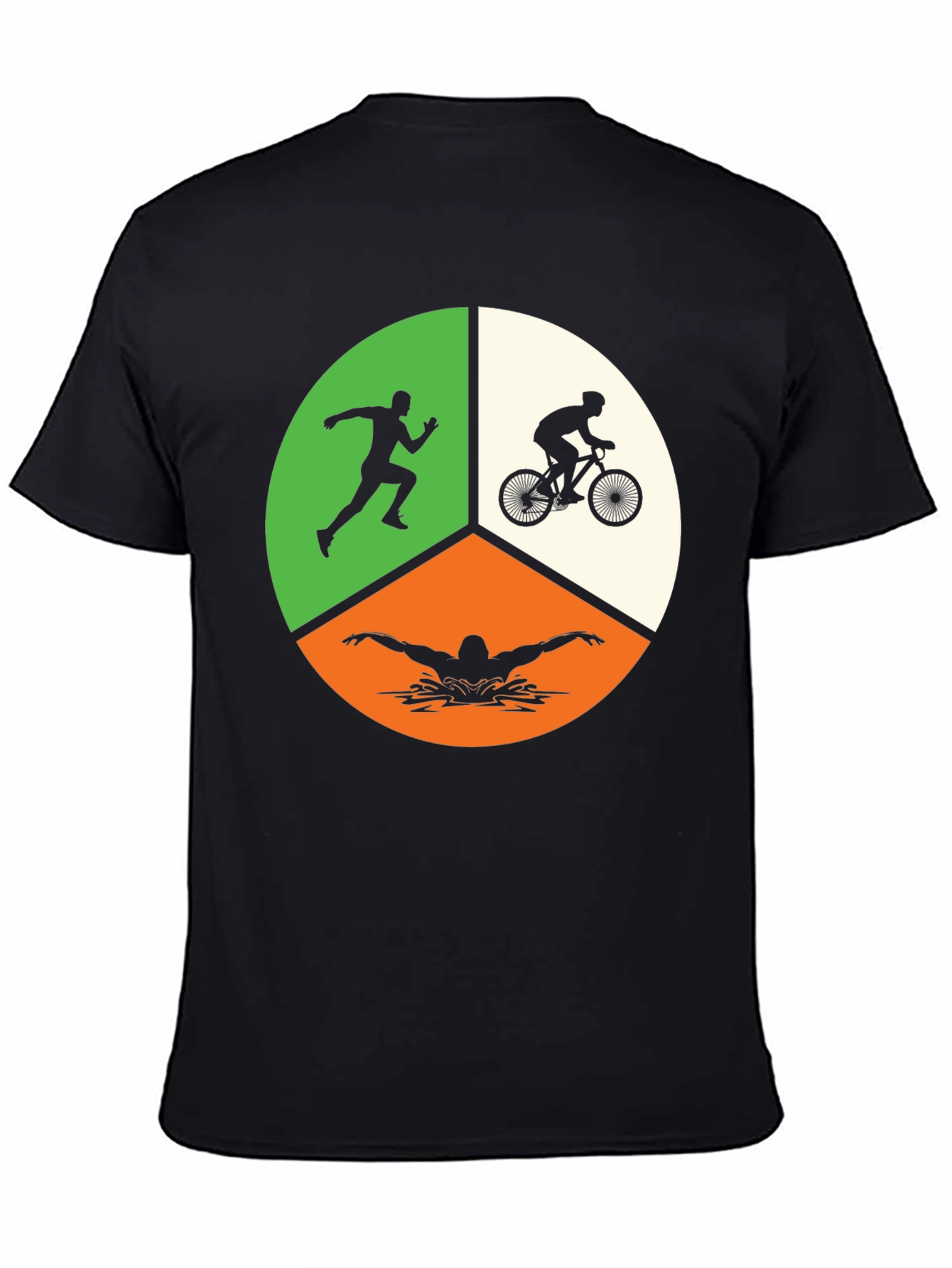 Triathlon T-Shirt: Run Bike Swim Graphic Tee