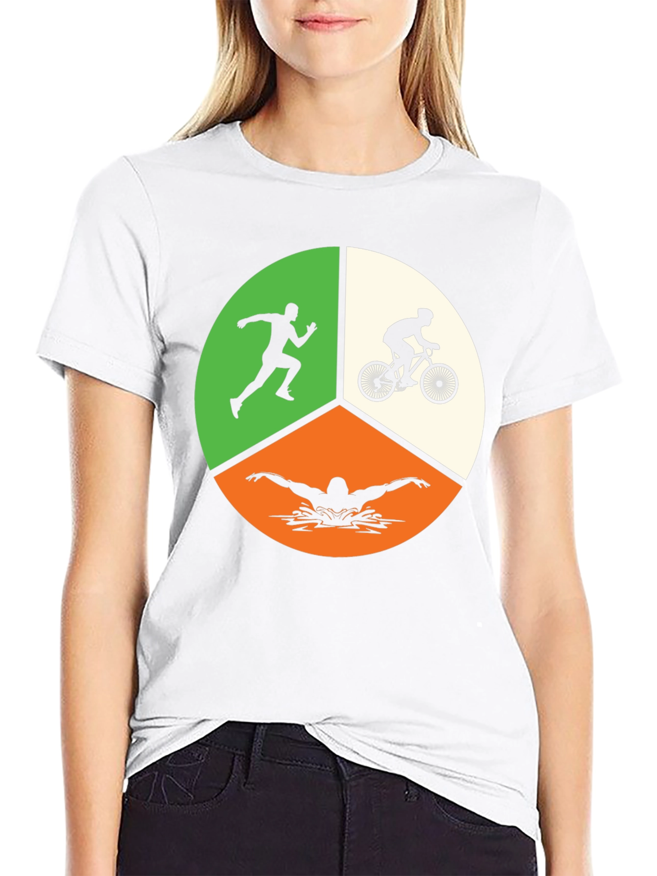 Triathlon T-Shirt: Run Bike Swim Graphic Tee