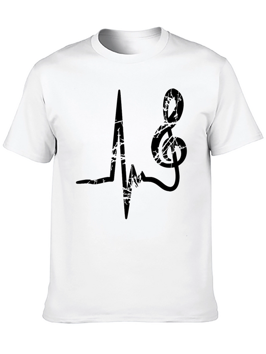 Music Heartbeat T-Shirt - Soft Cotton Tee