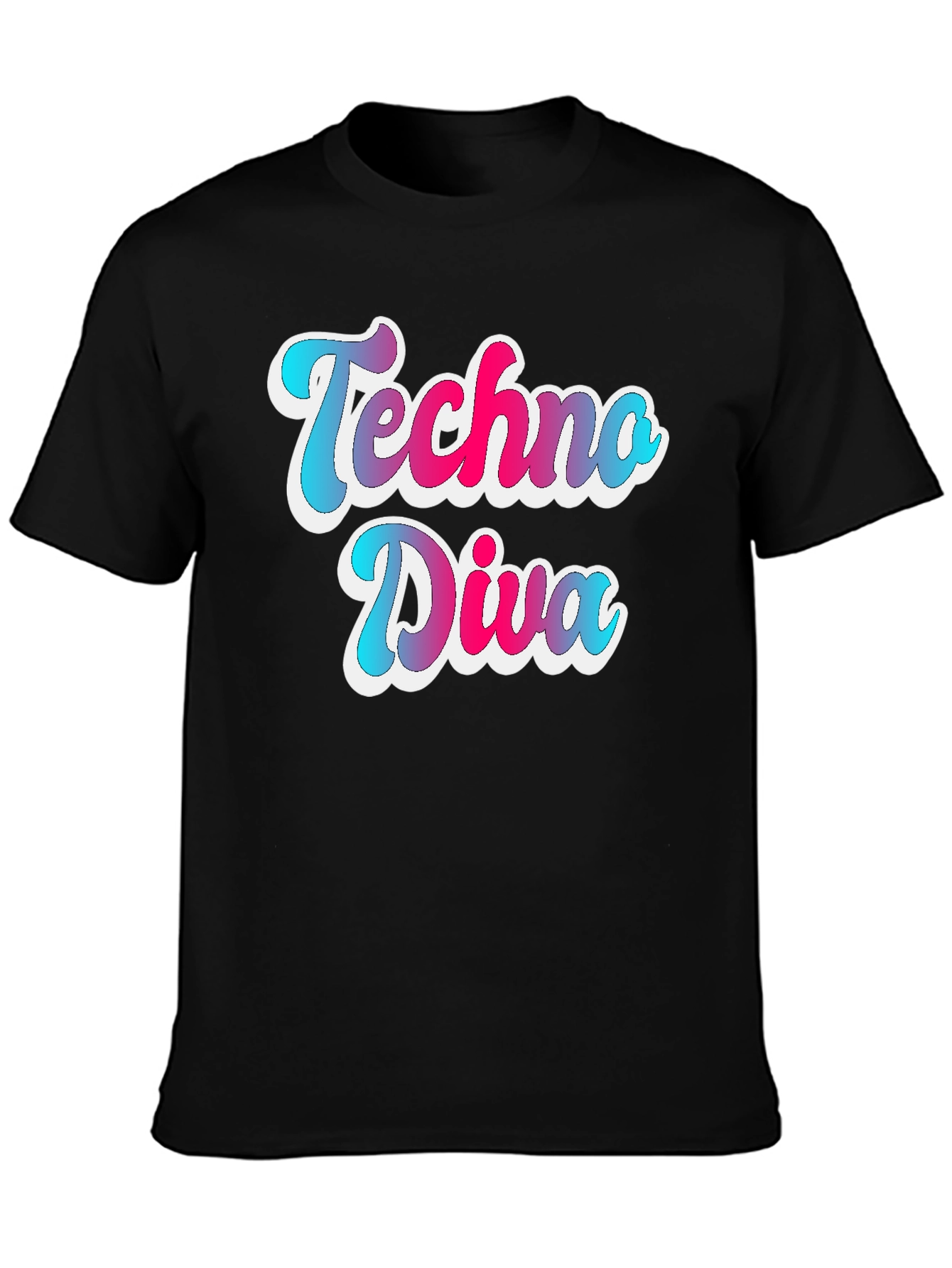 Techno Diva Gradient Graphic Tee