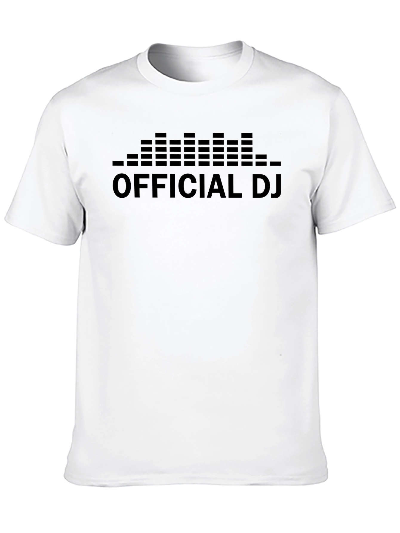 Official DJ Black T-Shirt - Music Equalizer Design