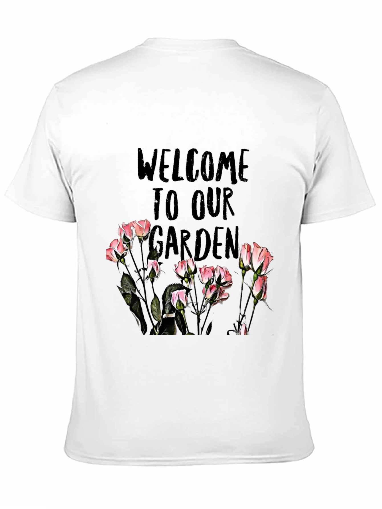 Welcome to Our Garden Black T-Shirt