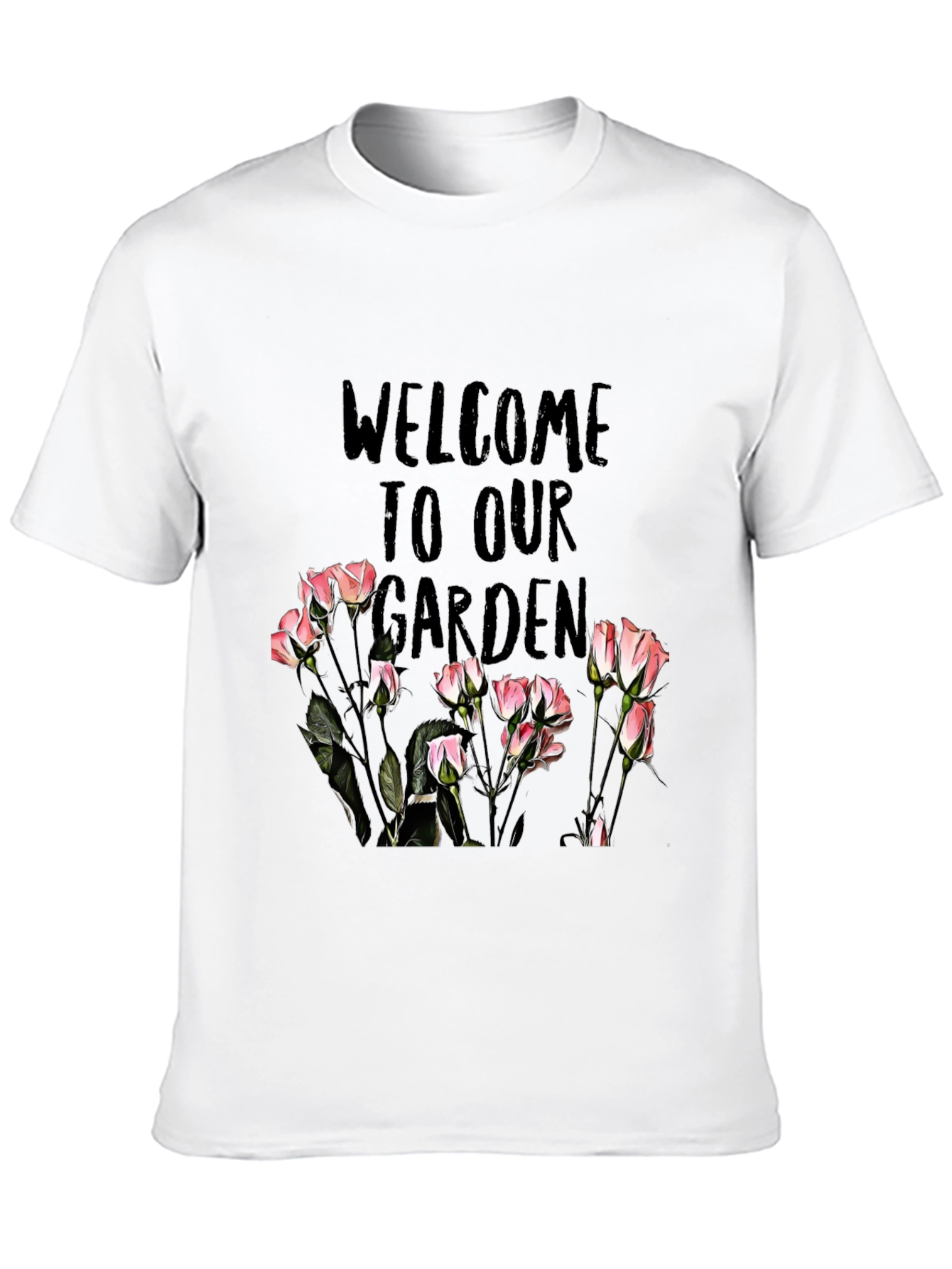 Welcome to Our Garden Black T-Shirt