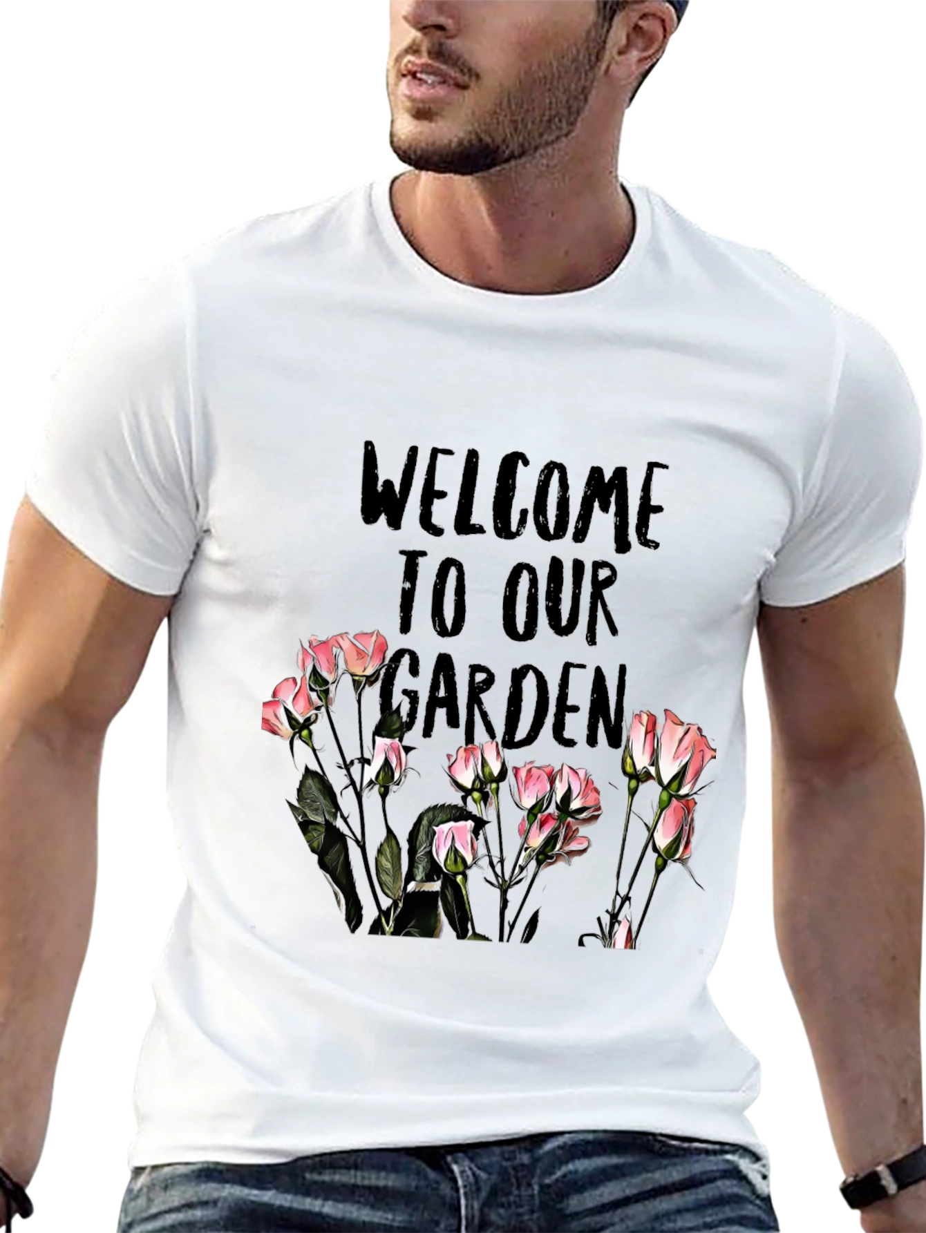 Welcome to Our Garden Black T-Shirt