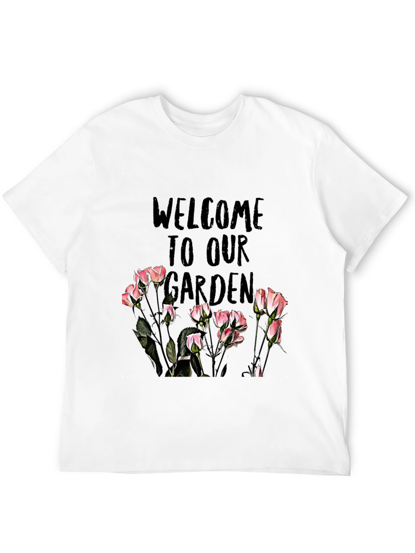 Welcome to Our Garden Black T-Shirt