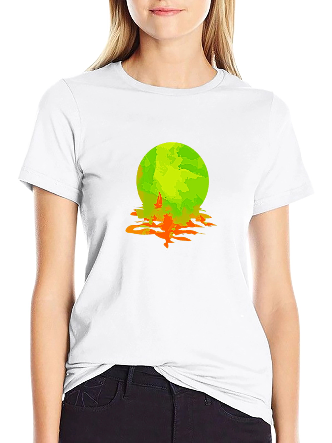 Graphic Tee: Moonlit Sailboat Design