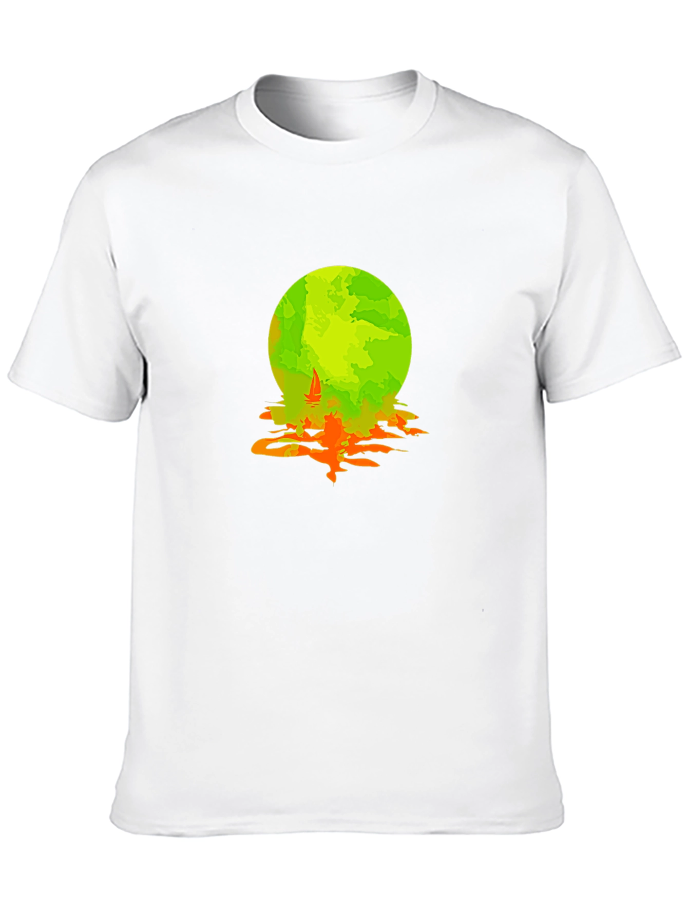 Graphic Tee: Moonlit Sailboat Design