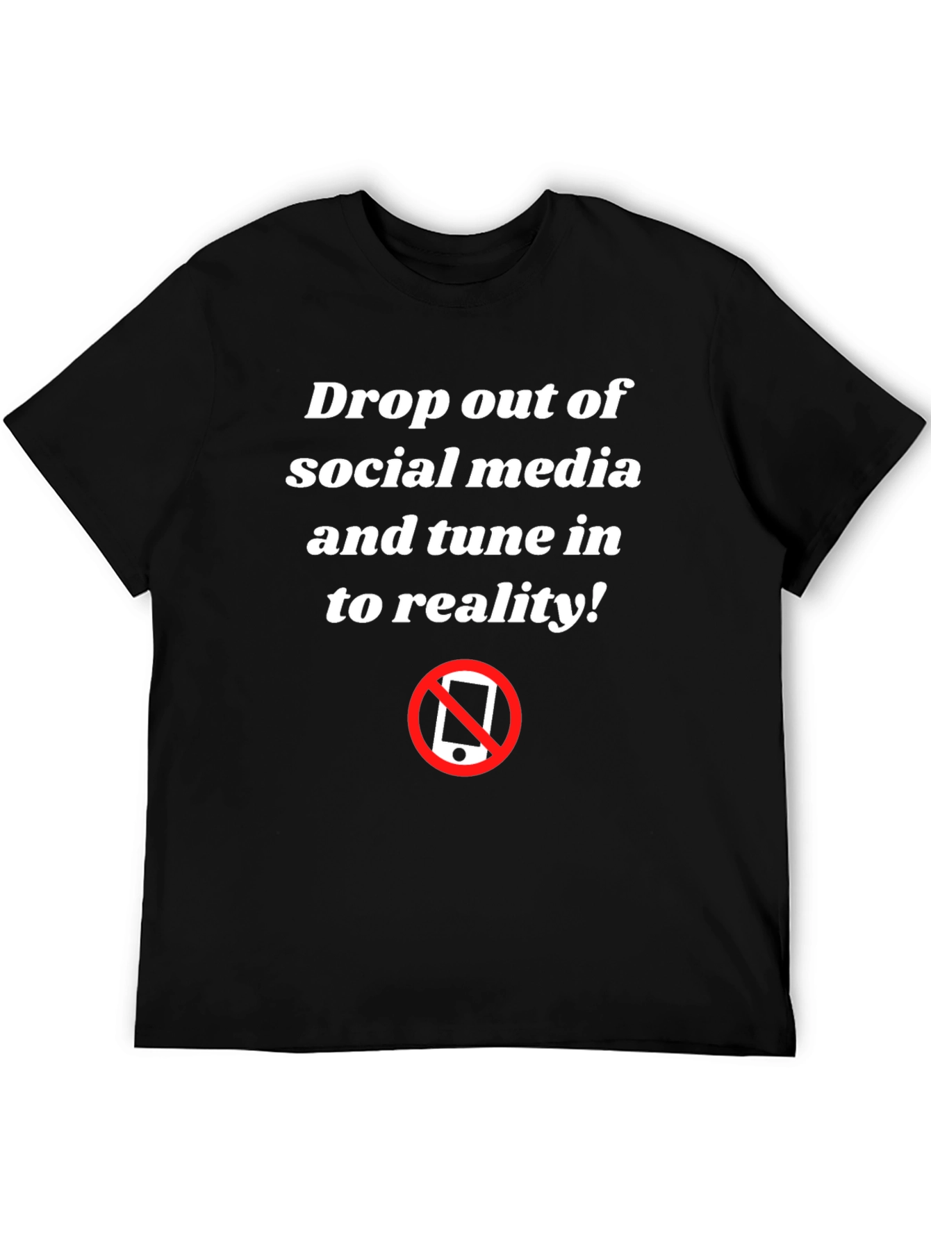 Anti-Social Media Black Graphic T-Shirt
