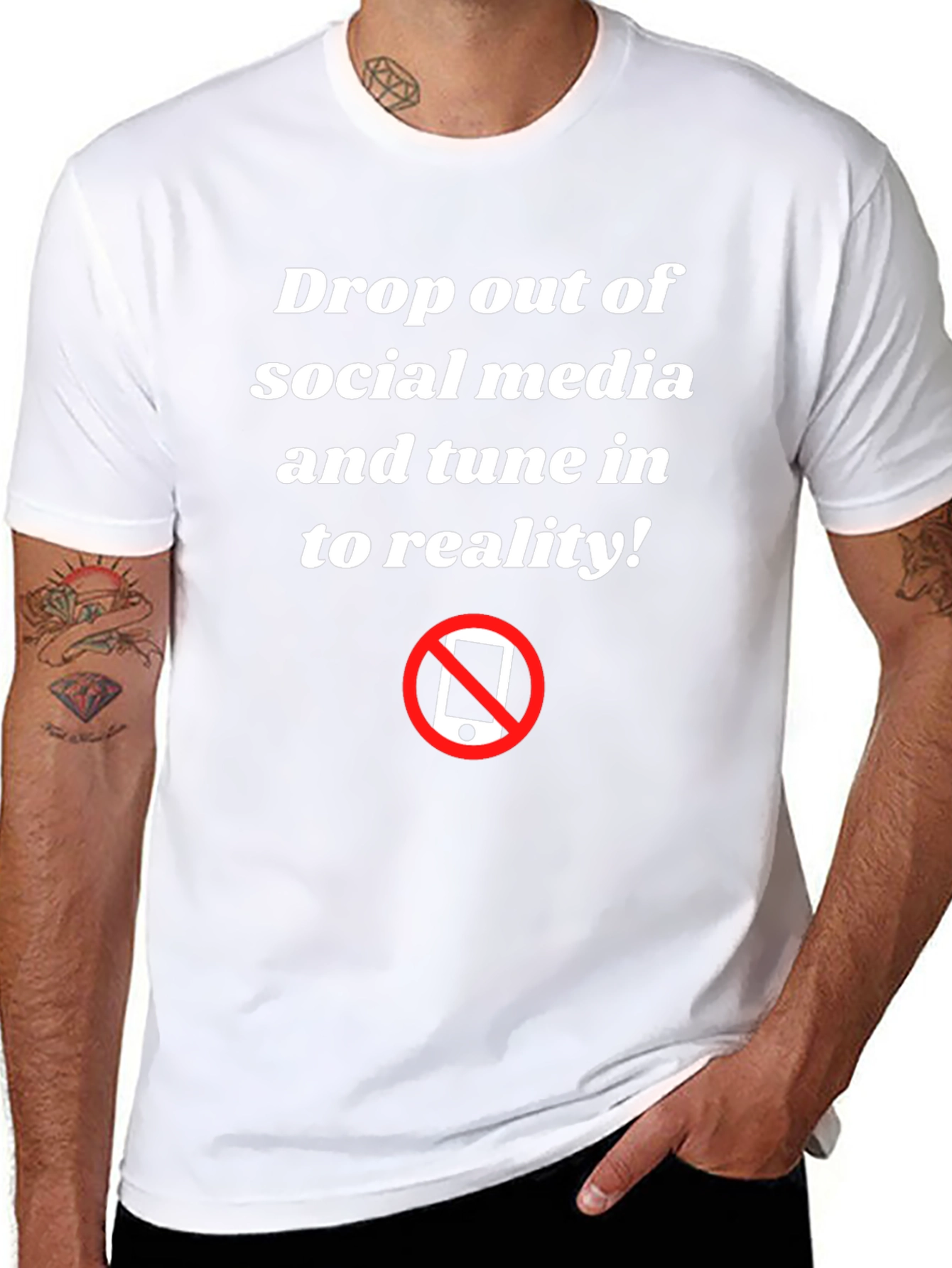 Anti-Social Media Black Graphic T-Shirt
