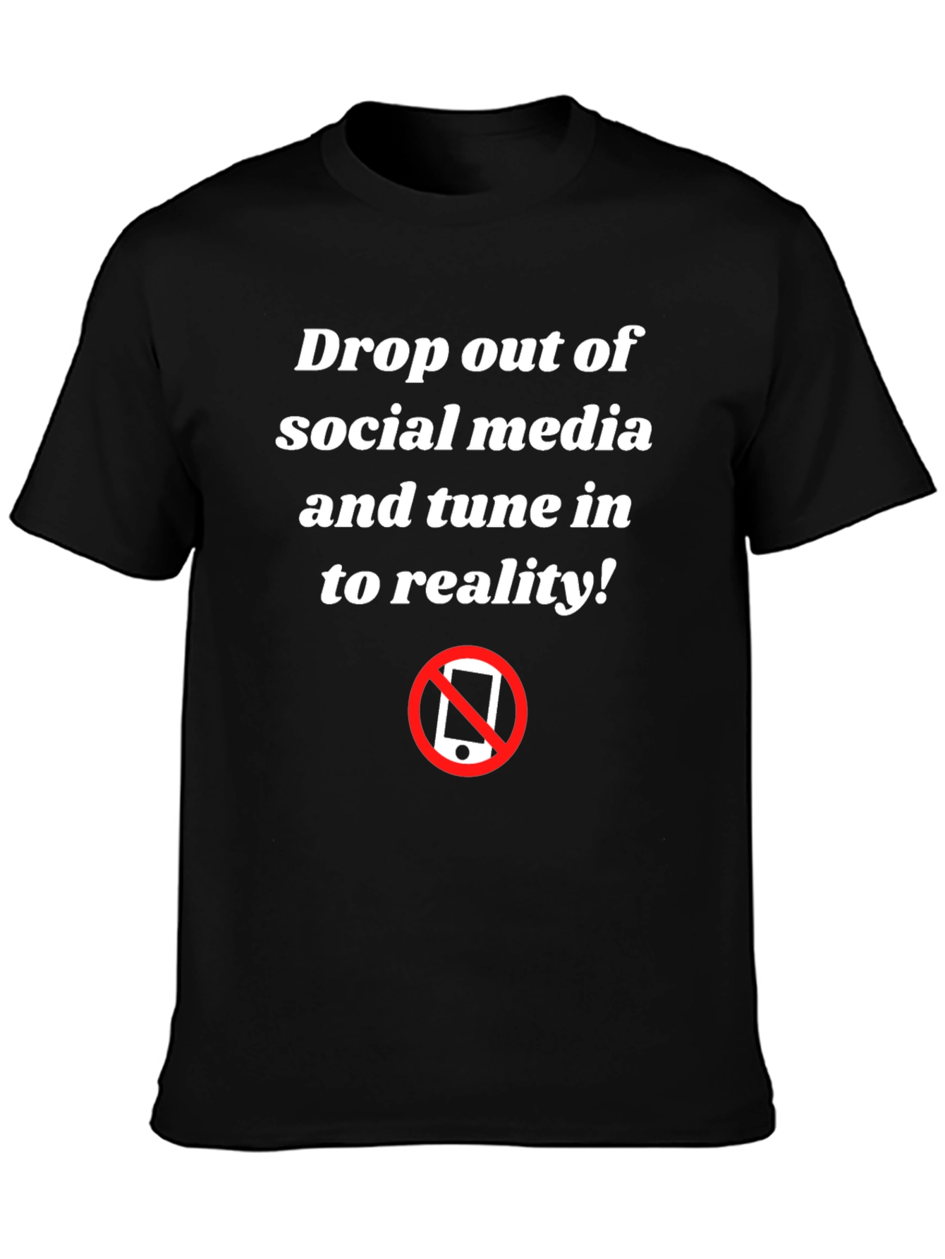Anti-Social Media Black Graphic T-Shirt