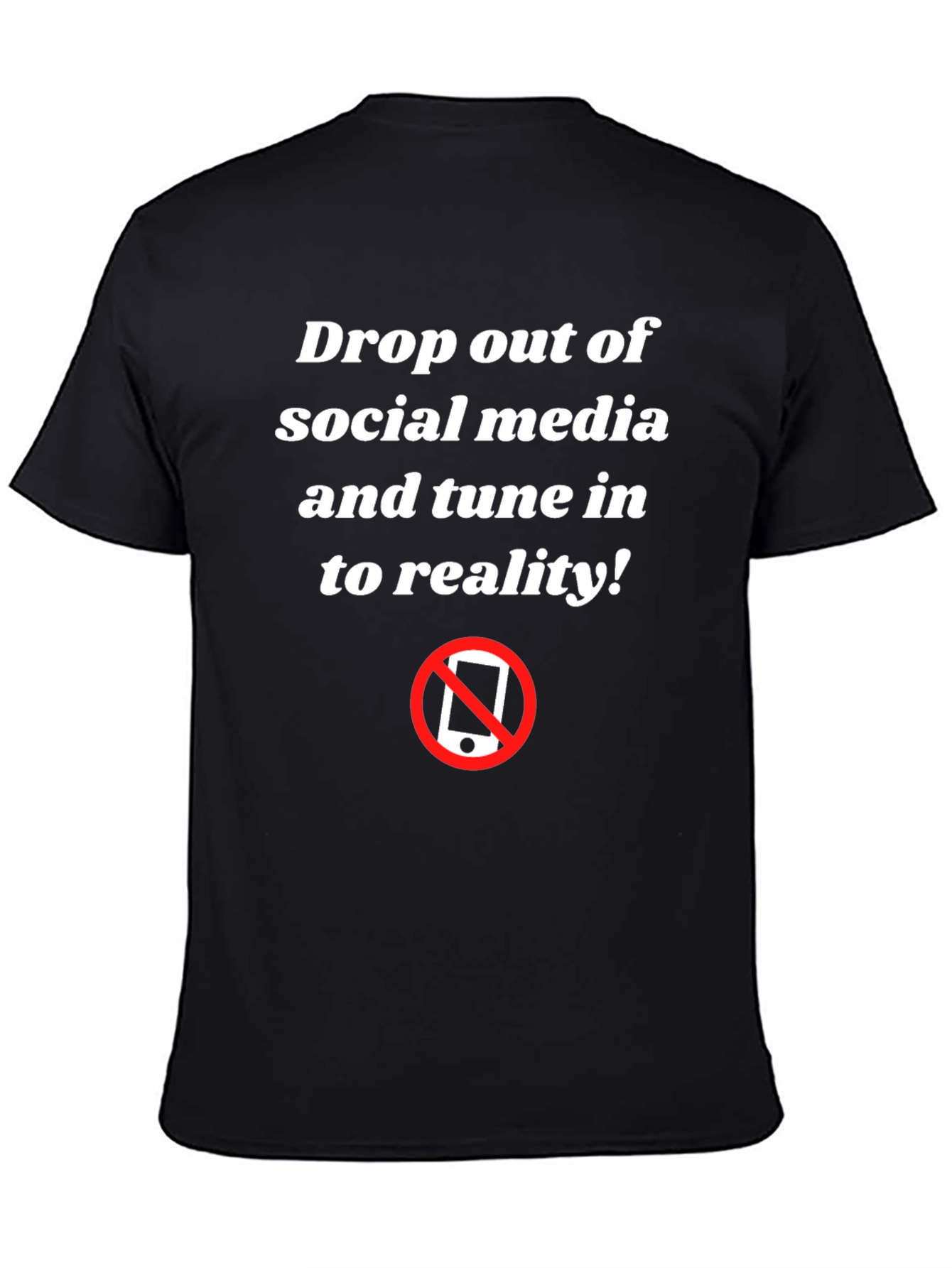 Anti-Social Media Black Graphic T-Shirt