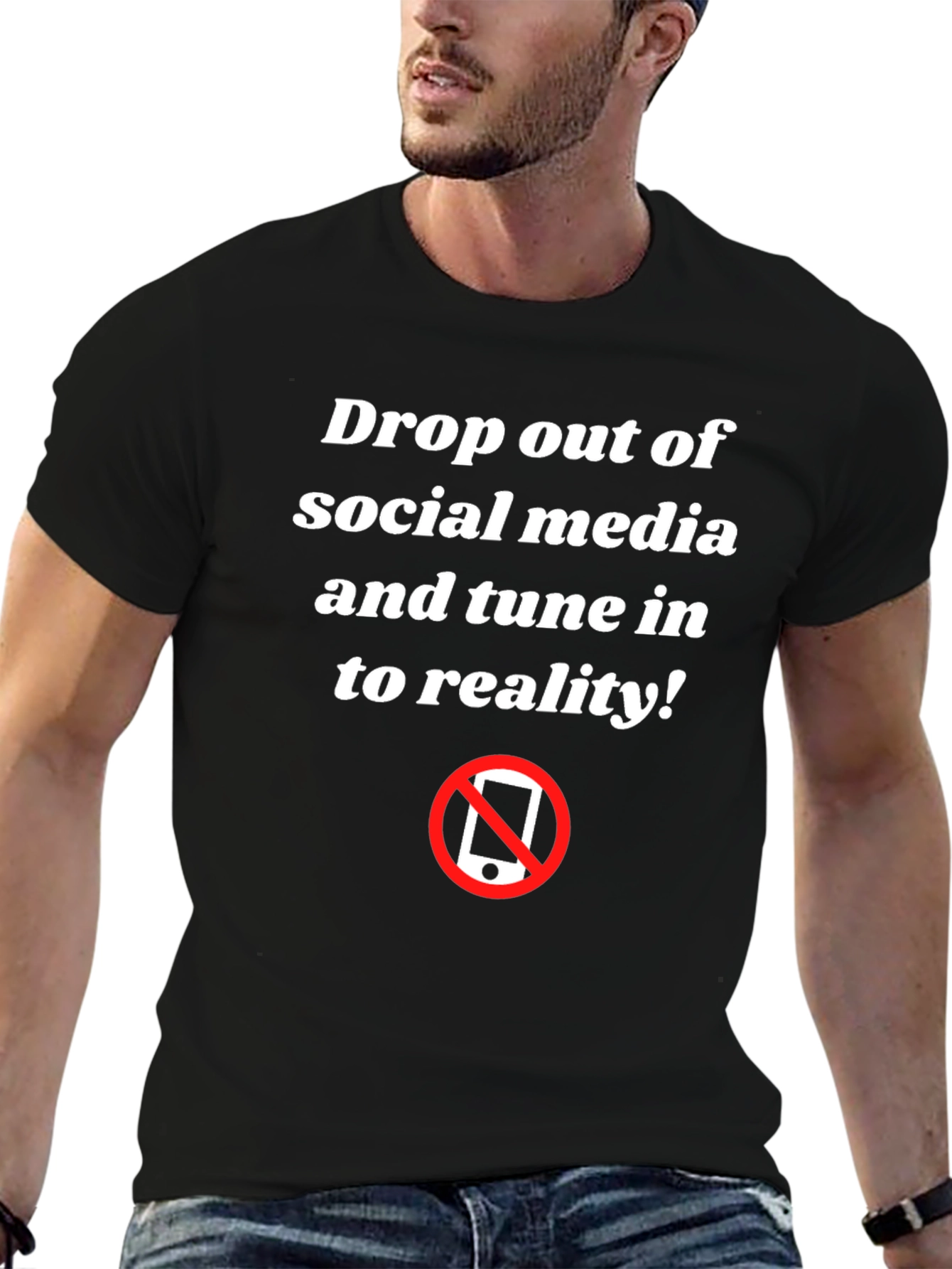 Anti-Social Media Black Graphic T-Shirt