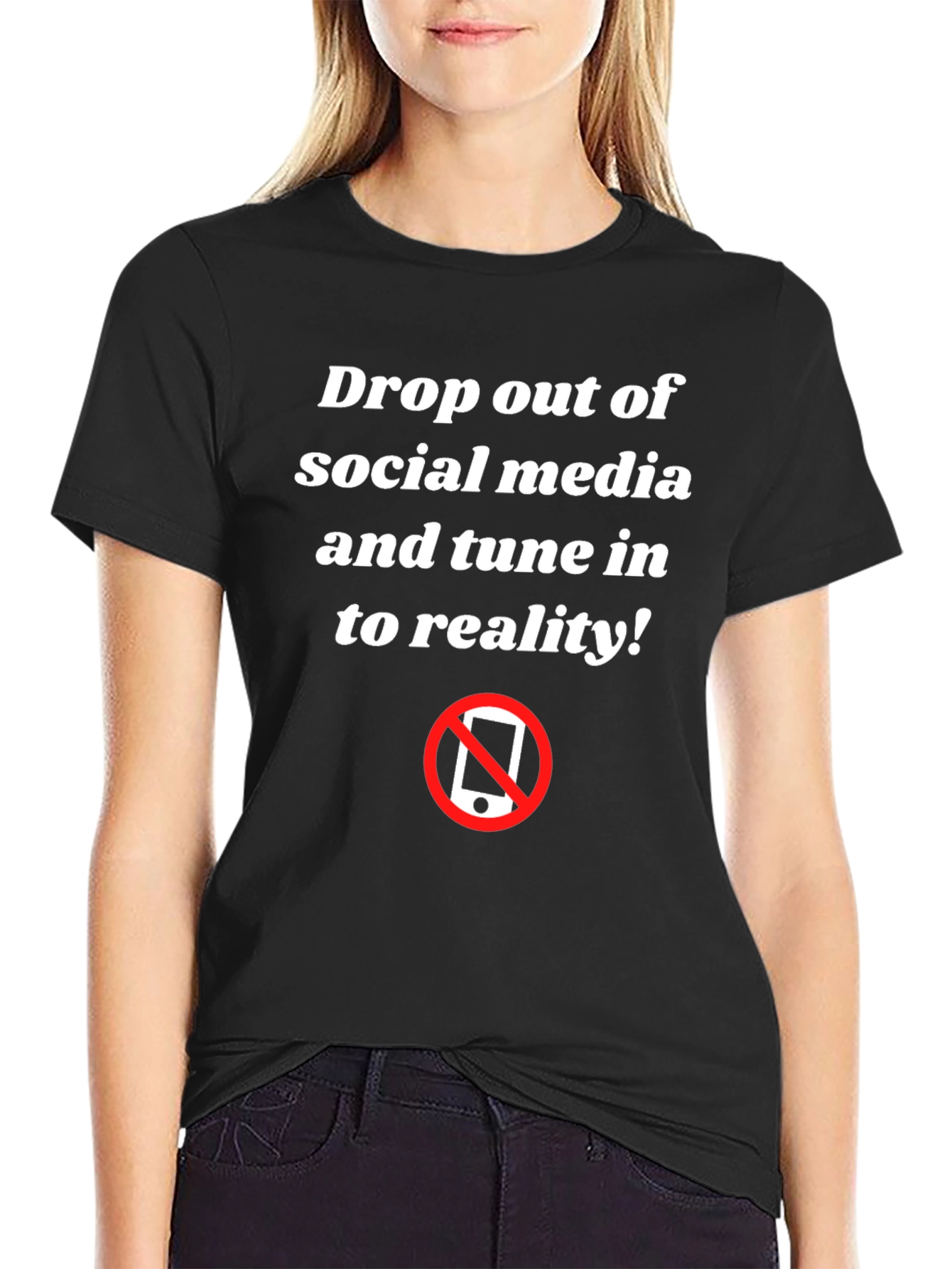 Anti-Social Media Black Graphic T-Shirt