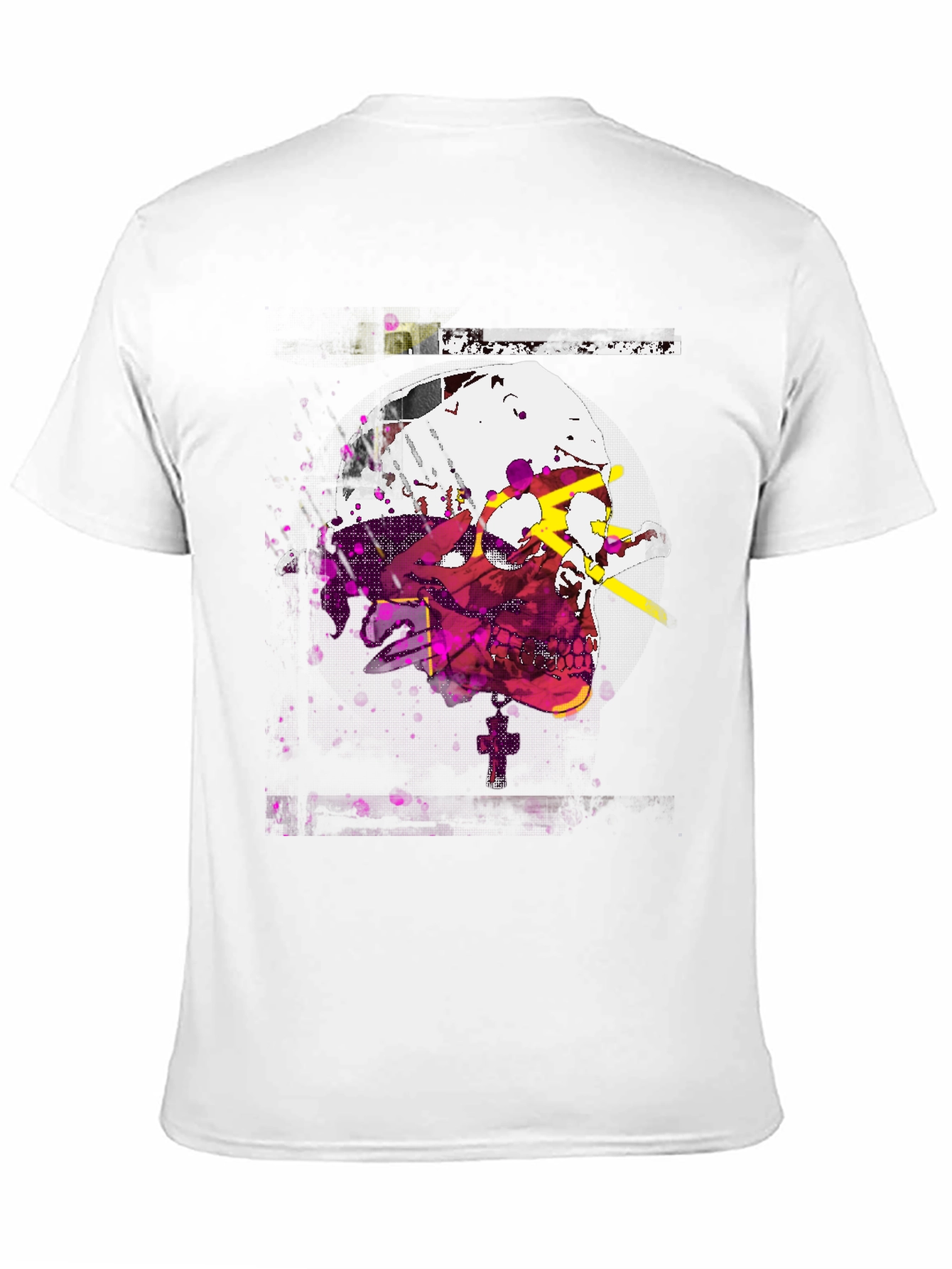 Edgy Skull Graphic Tee - Mens Black T-Shirt