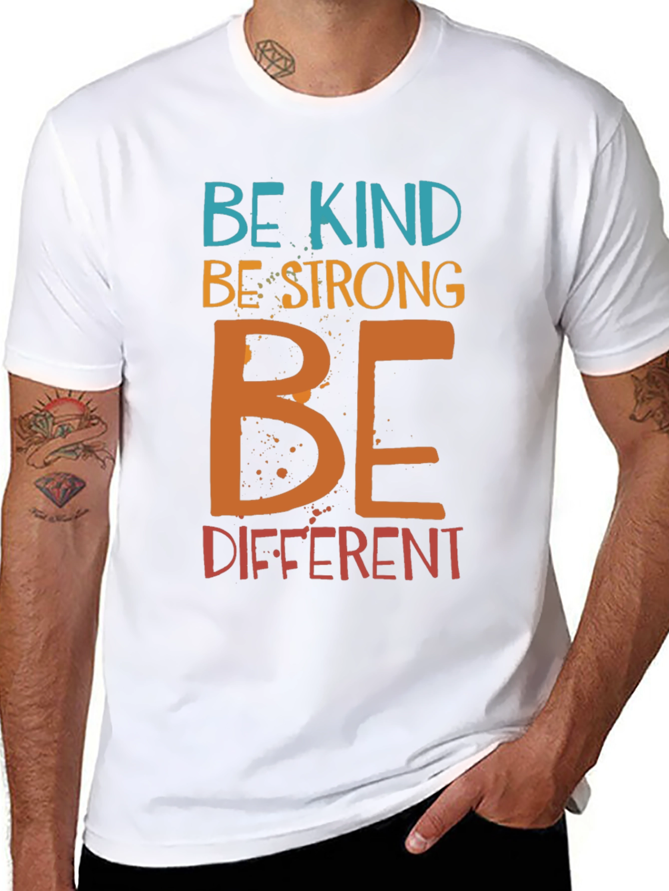 Be Kind Be Strong Be Different Graphic T-Shirt