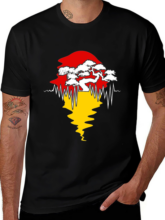 Bonsai Tree Silhouette Graphic Tee