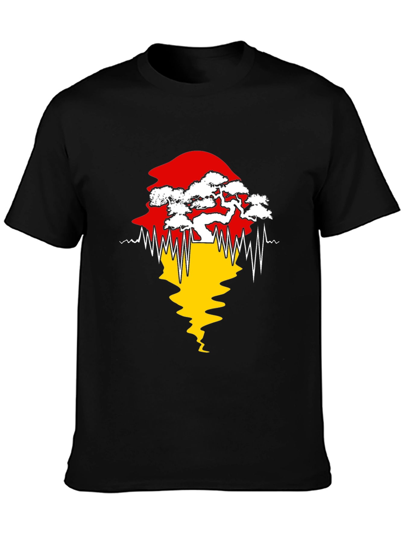 Bonsai Tree Silhouette Graphic Tee