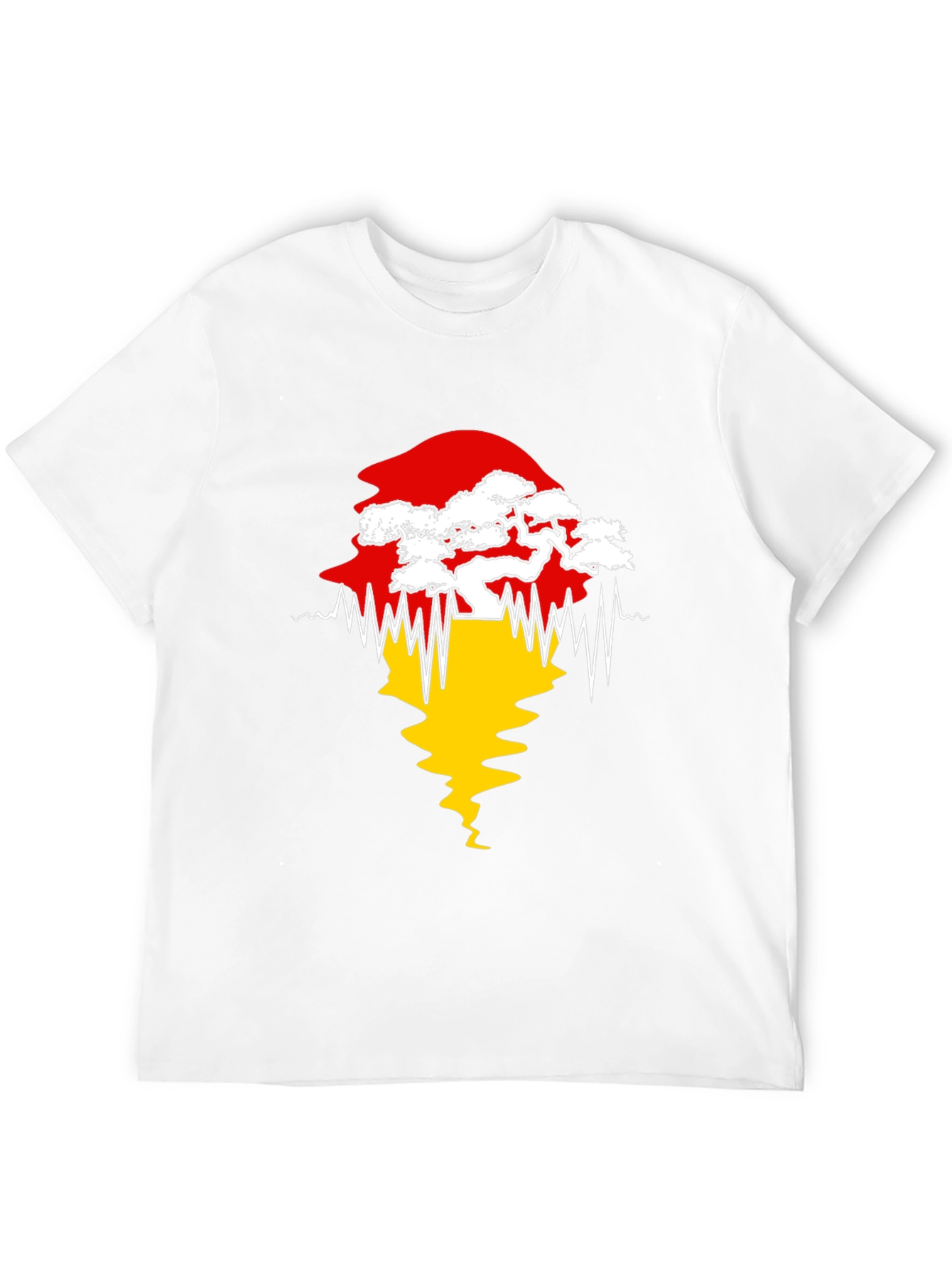 Bonsai Tree Silhouette Graphic Tee