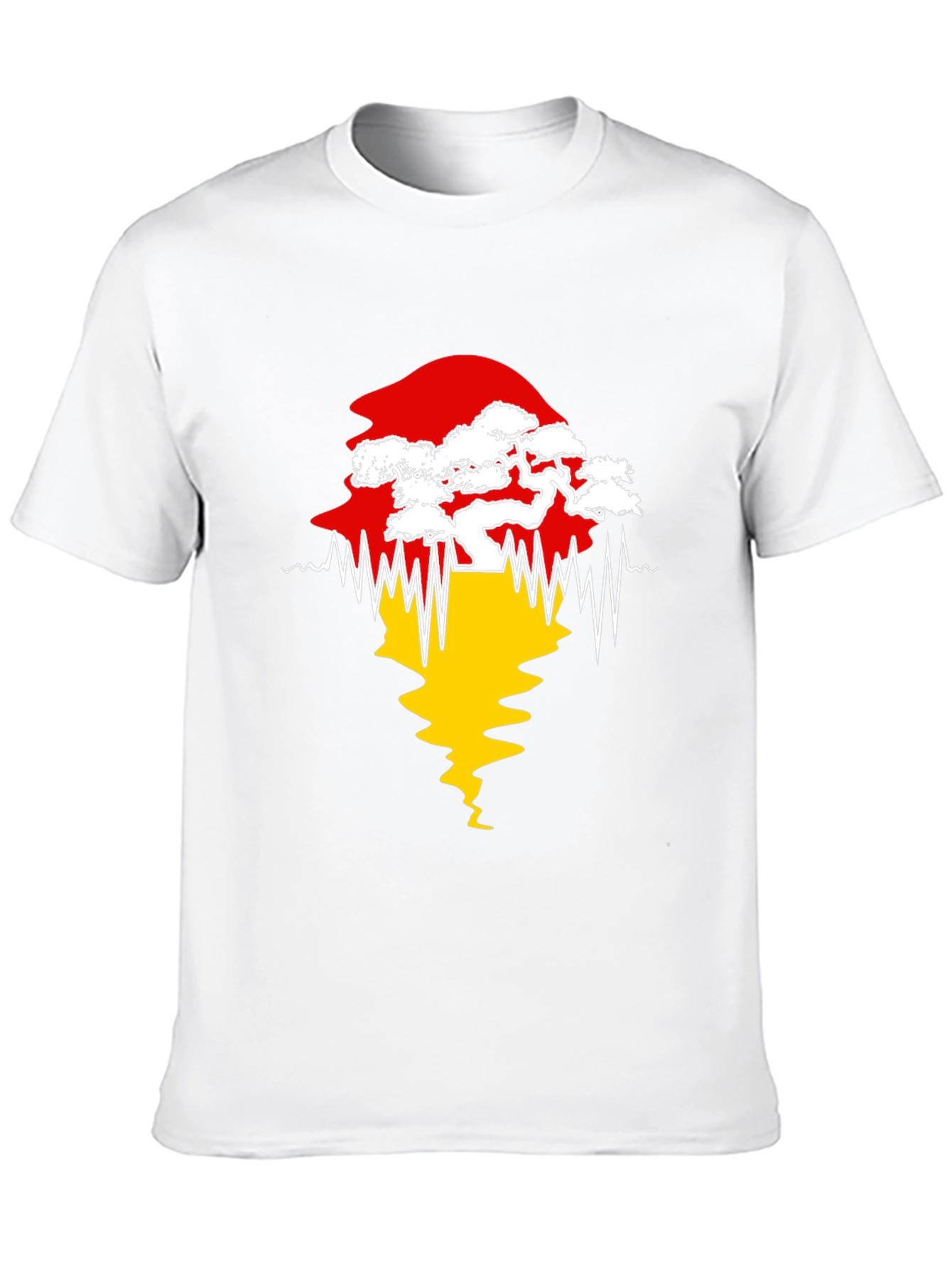 Bonsai Tree Silhouette Graphic Tee
