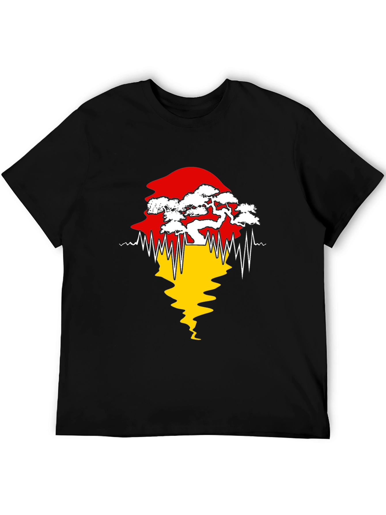 Bonsai Tree Silhouette Graphic Tee