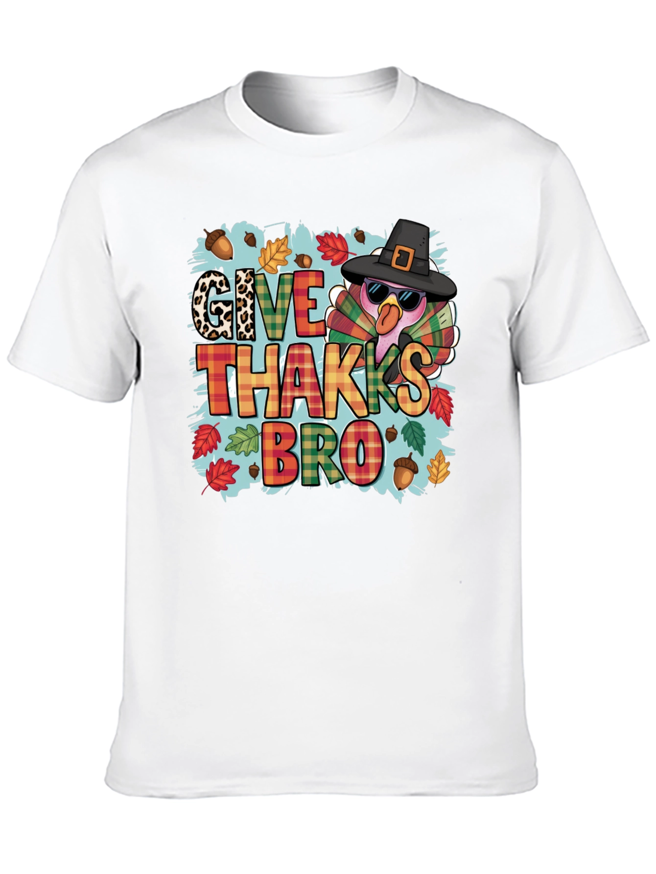 Give Thakks Bro Thanksgiving Turkey T-Shirt