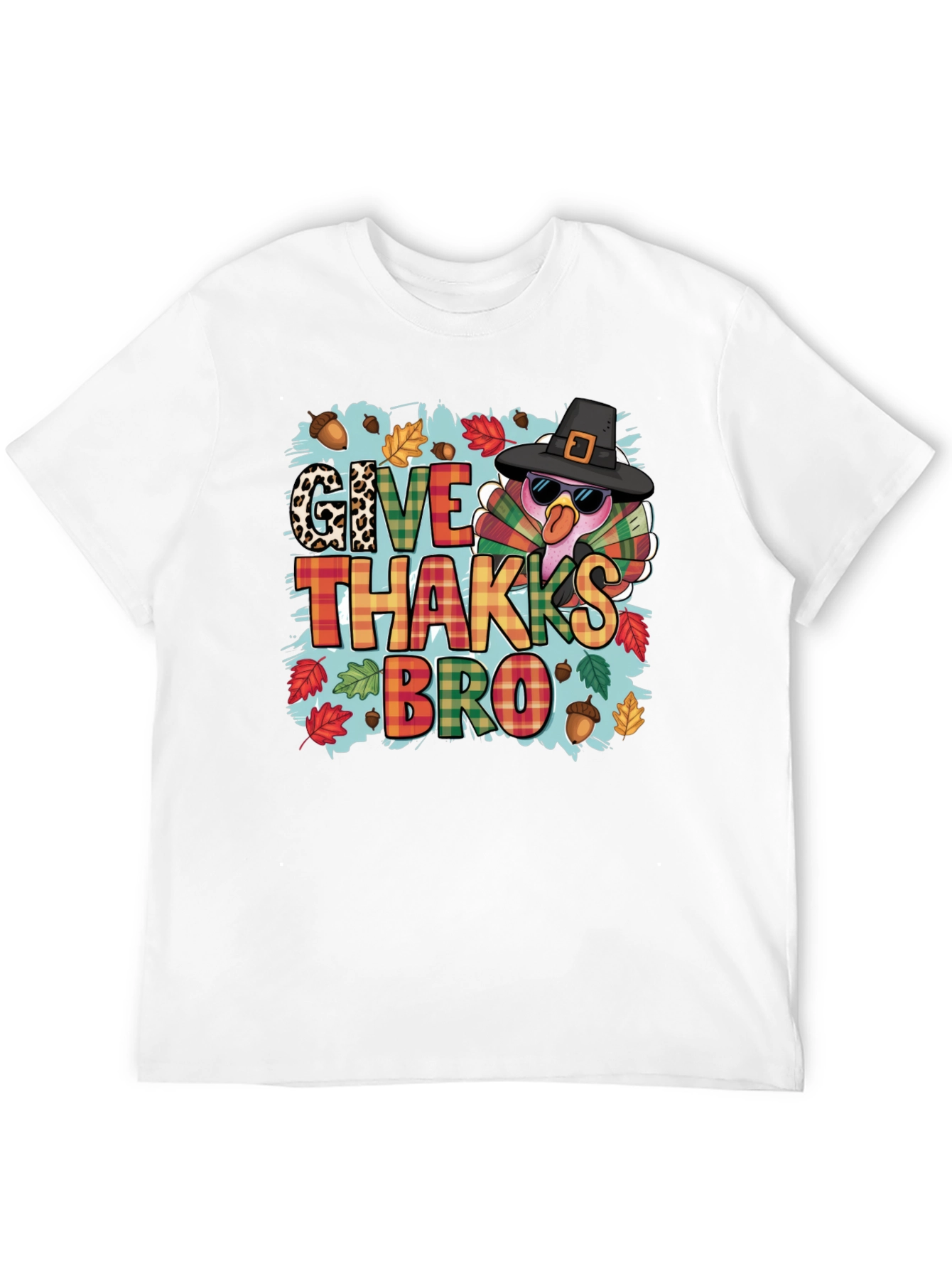 Give Thakks Bro Thanksgiving Turkey T-Shirt