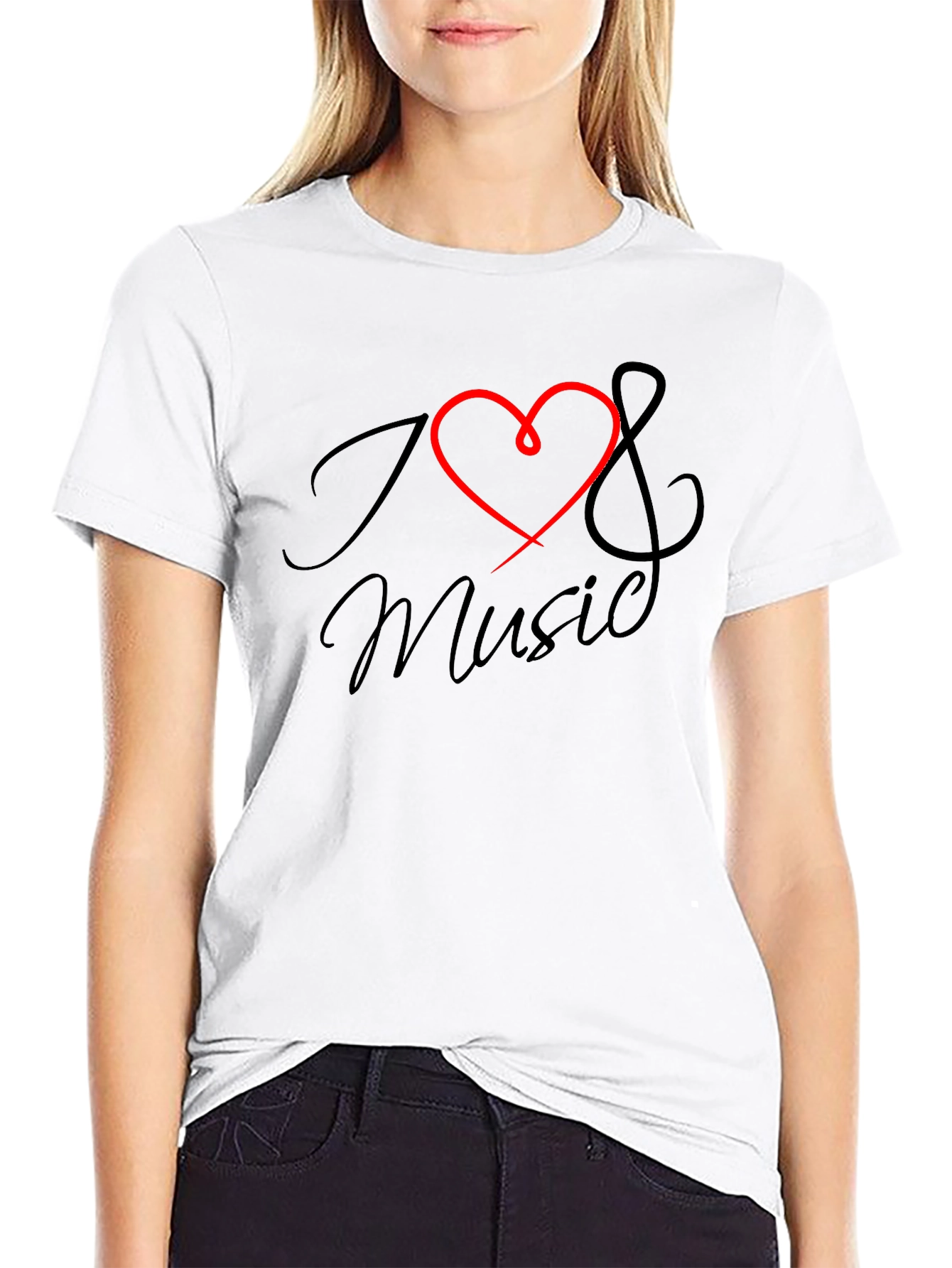 I Love Music T-Shirt - Stylish Graphic Tee