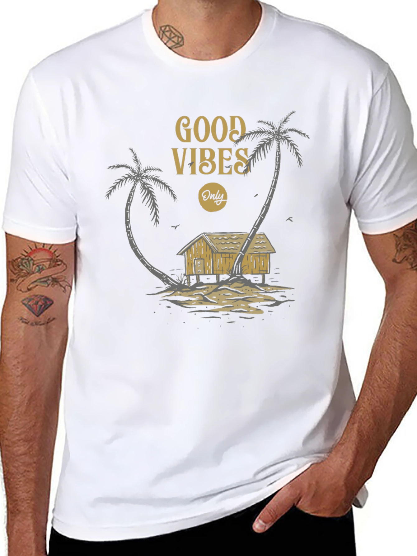 Good Vibes Only Palm Tree T-Shirt