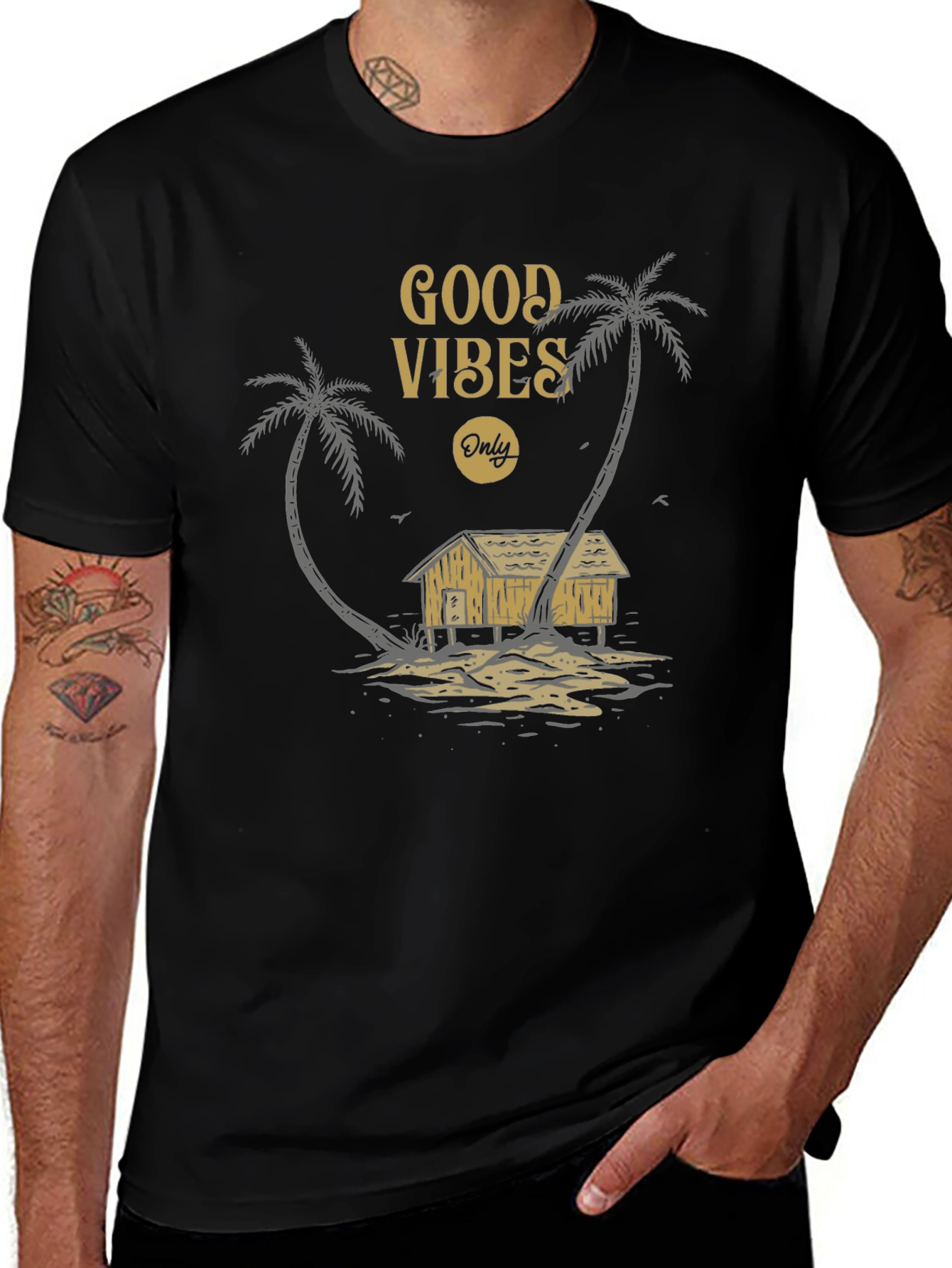 Good Vibes Only Palm Tree T-Shirt