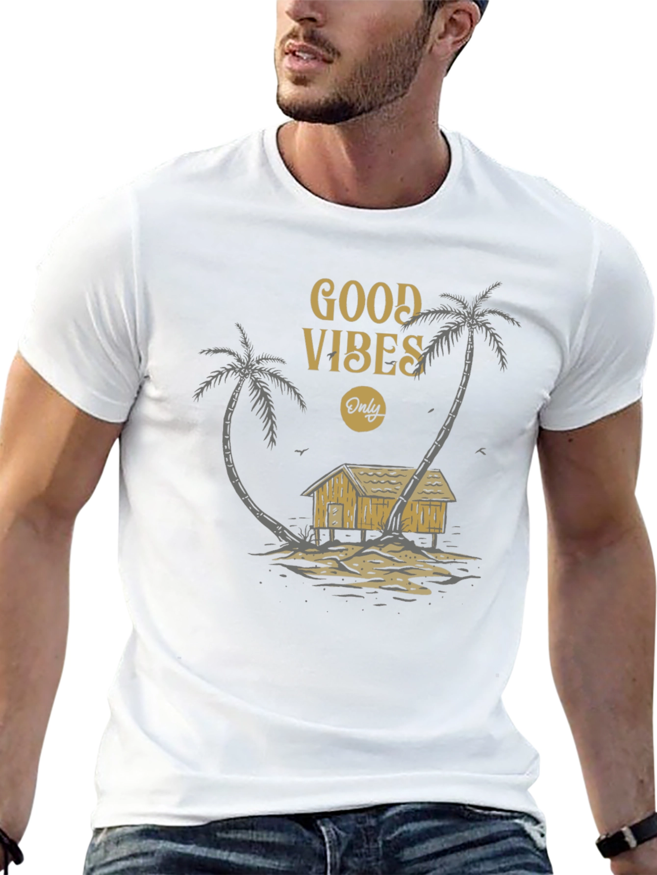 Good Vibes Only Palm Tree T-Shirt
