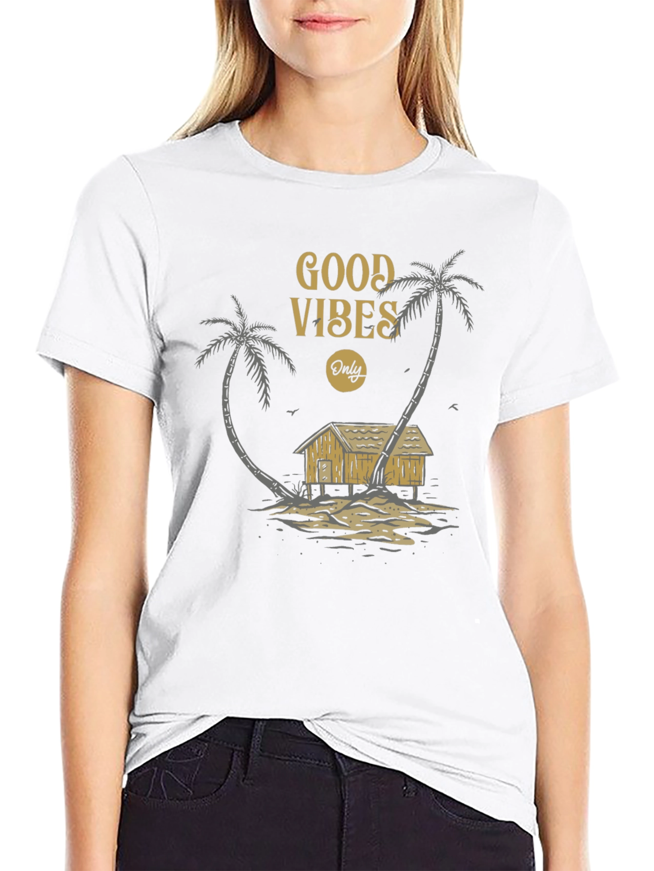 Good Vibes Only Palm Tree T-Shirt