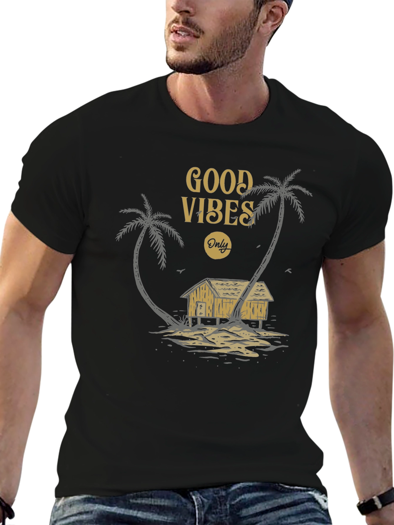 Good Vibes Only Palm Tree T-Shirt