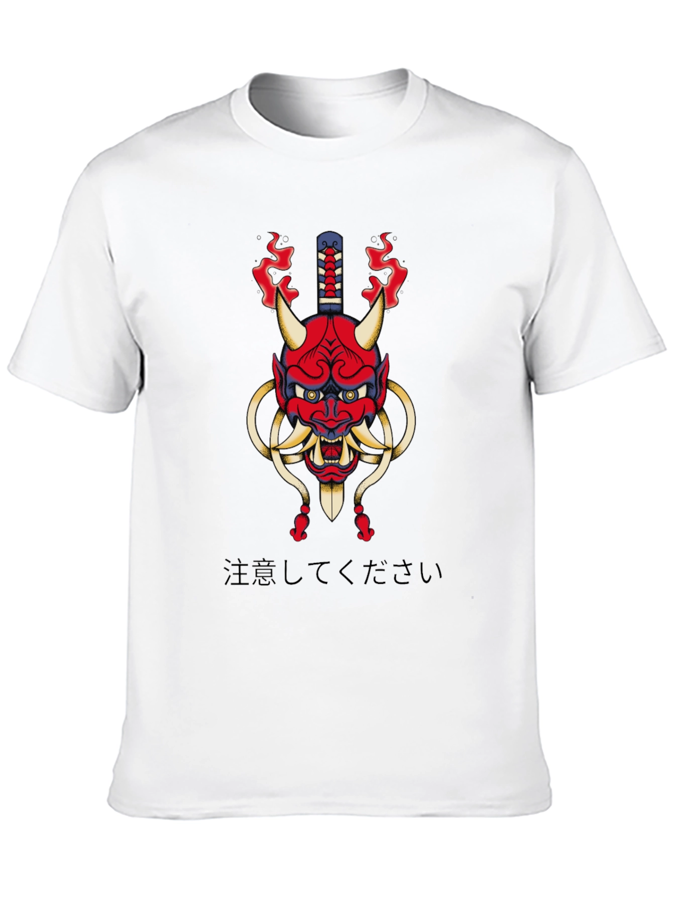 Japanese Oni Mask Graphic Tee