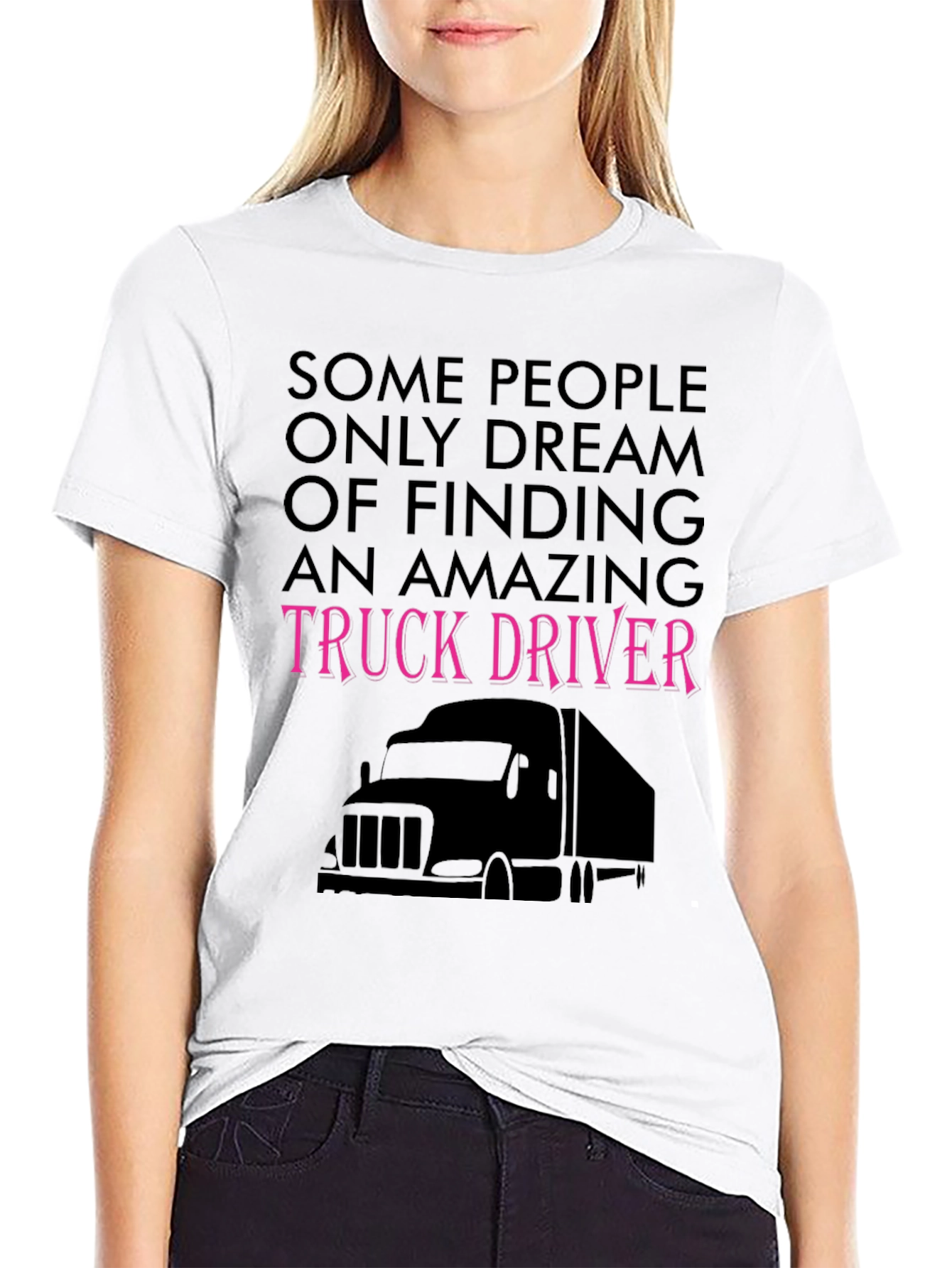 Amazing Truck Driver Tee - Black Novelty T-Shirt