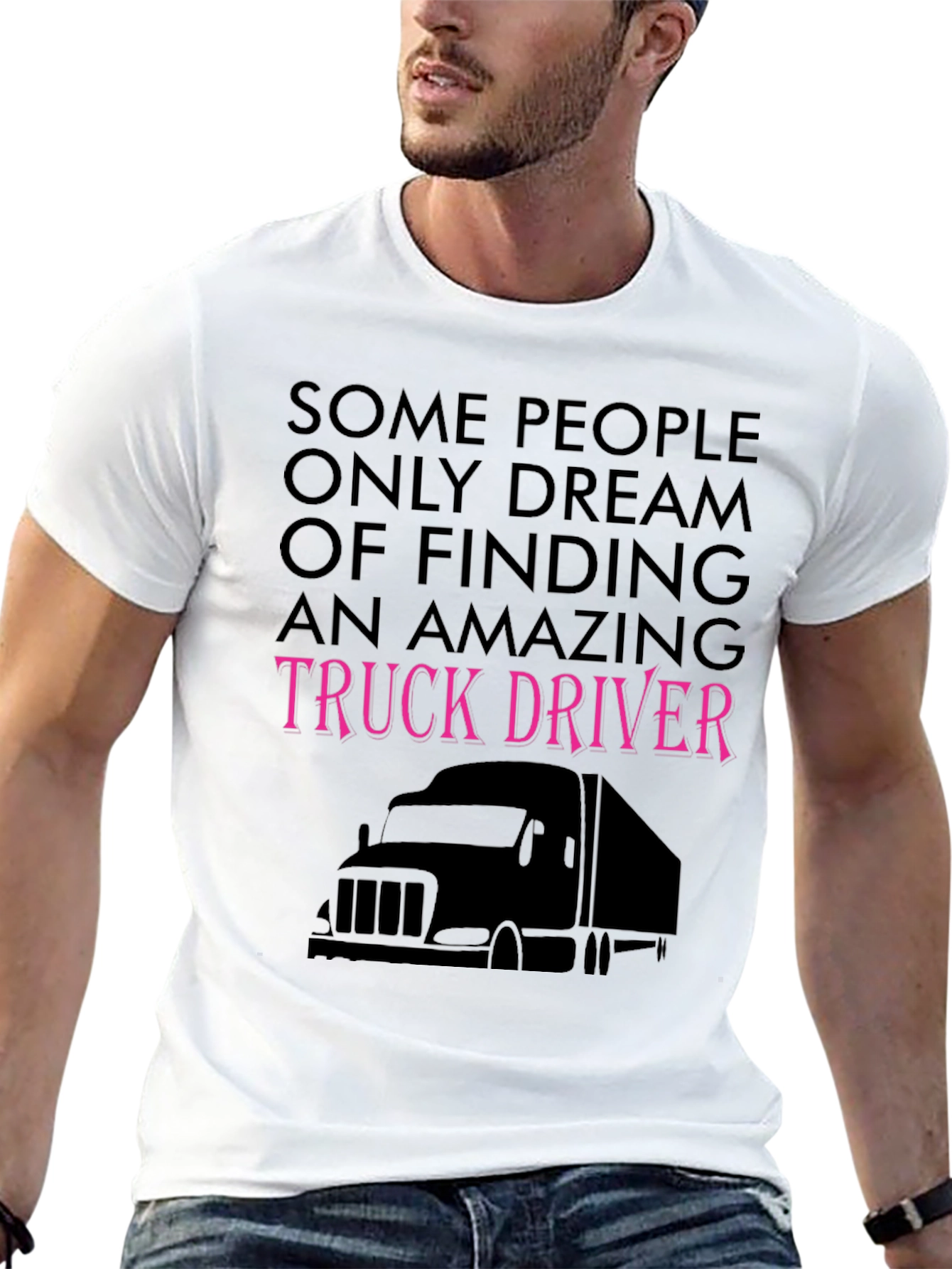 Amazing Truck Driver Tee - Black Novelty T-Shirt