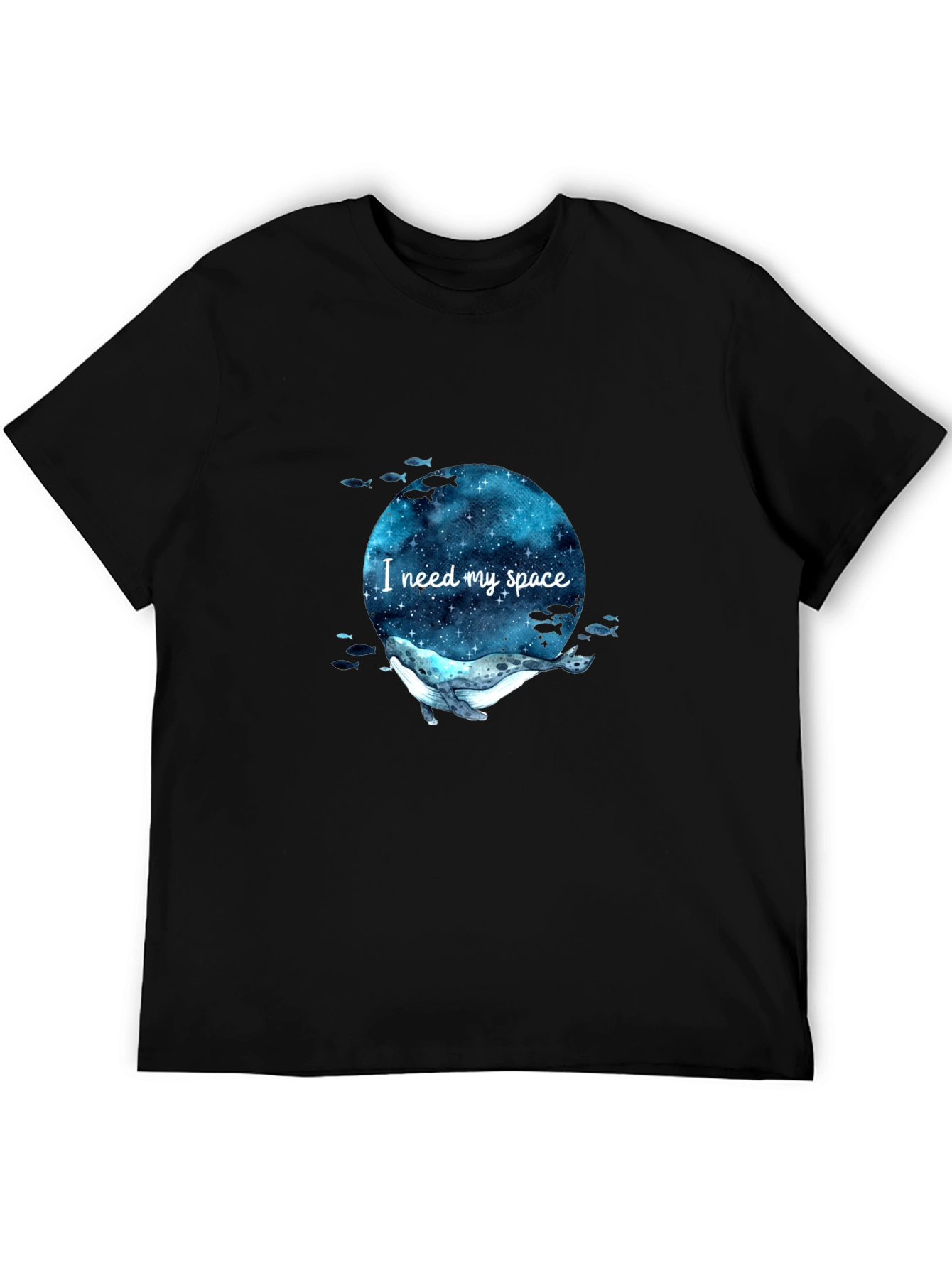 I Need My Space Whale T-Shirt - Galaxy Design