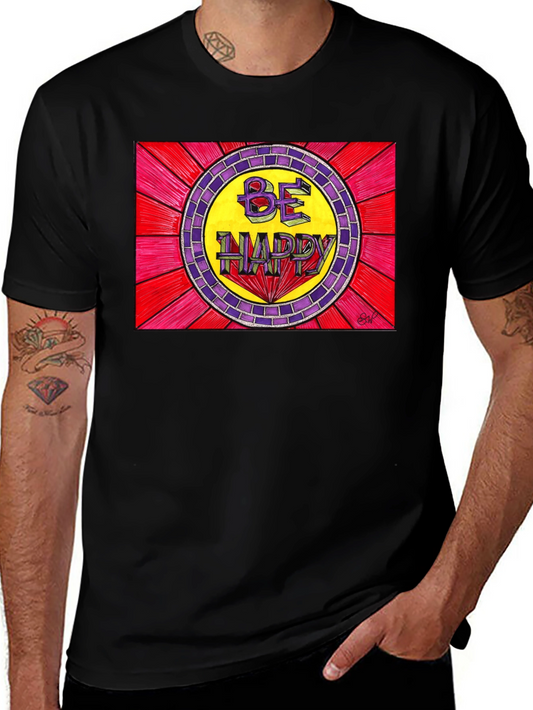 Be Happy Graphic Tee - Positive Vibes T-Shirt