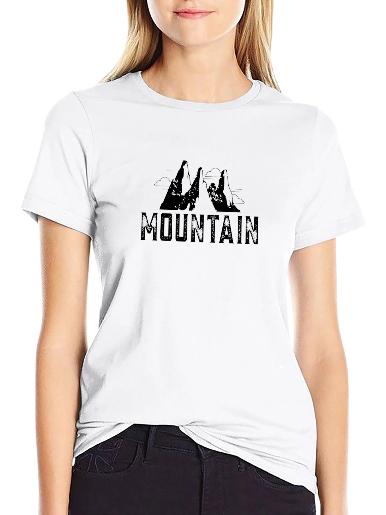Mountain Graphic Black T-Shirt