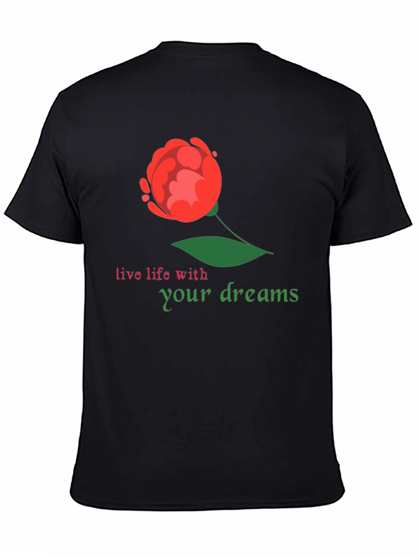 Dream Life Black Graphic T-Shirt