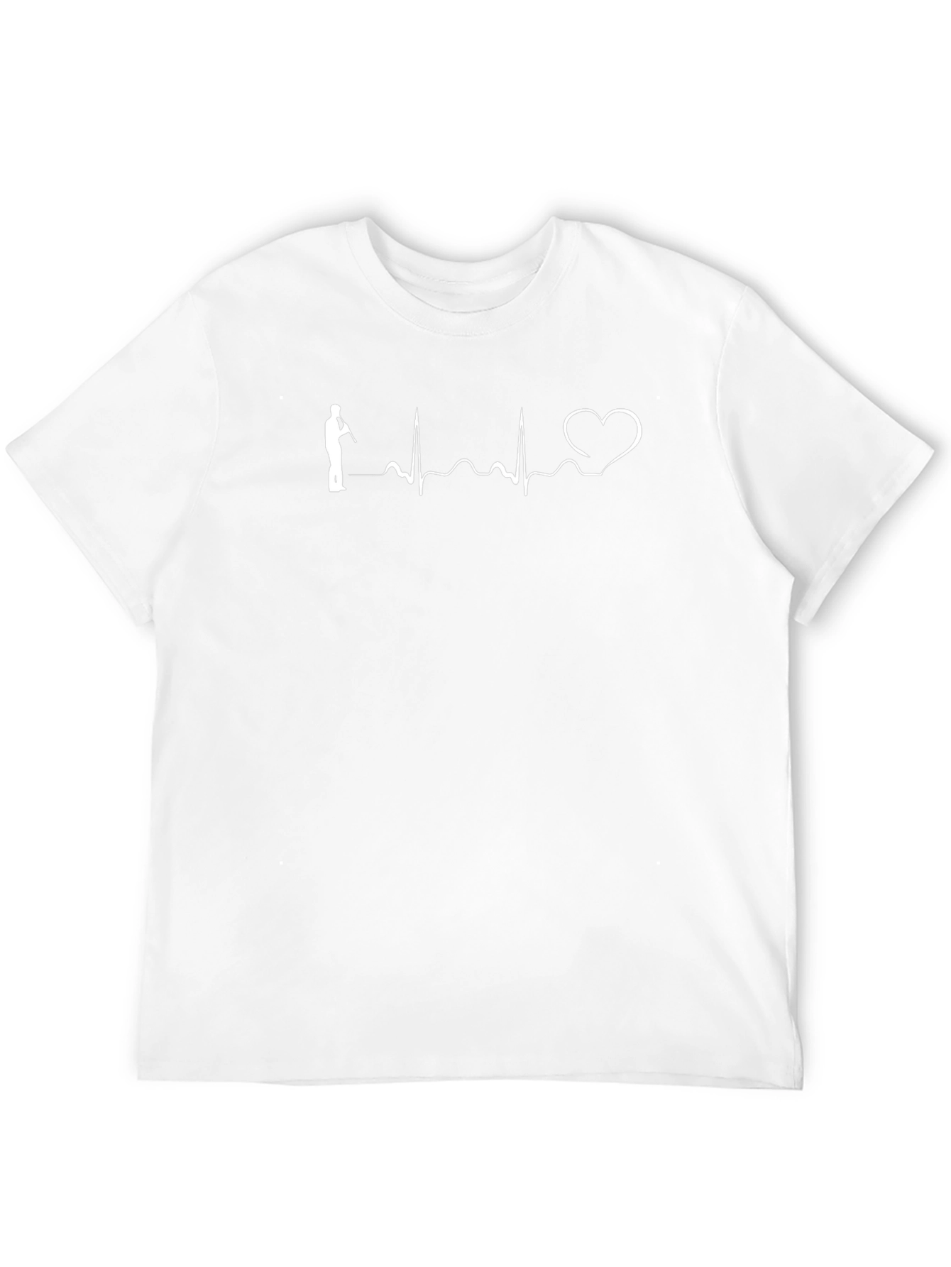 Heartbeat Flute Player Black Tee