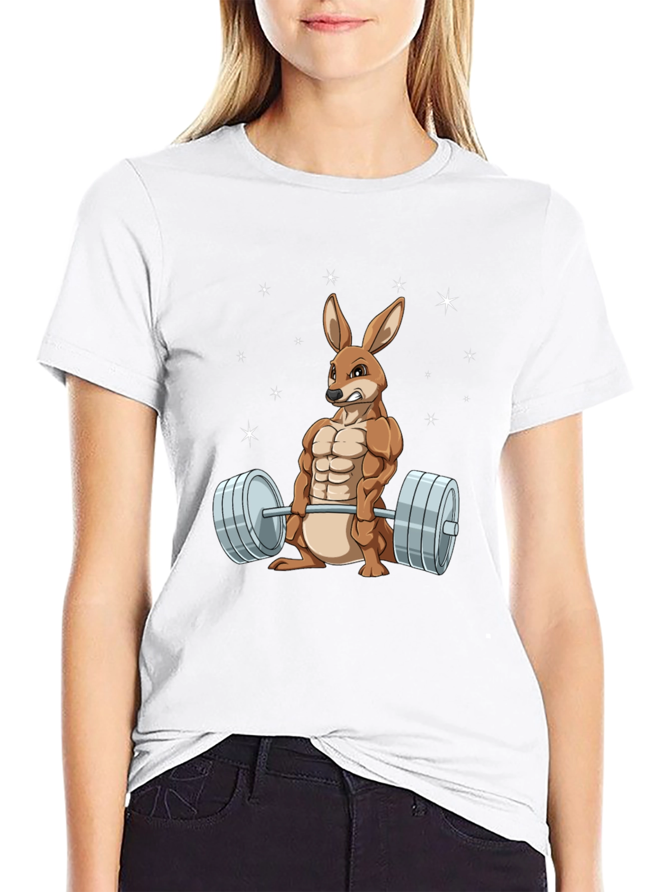 Funny Gym Kangaroo T-Shirt for Fitness Lovers