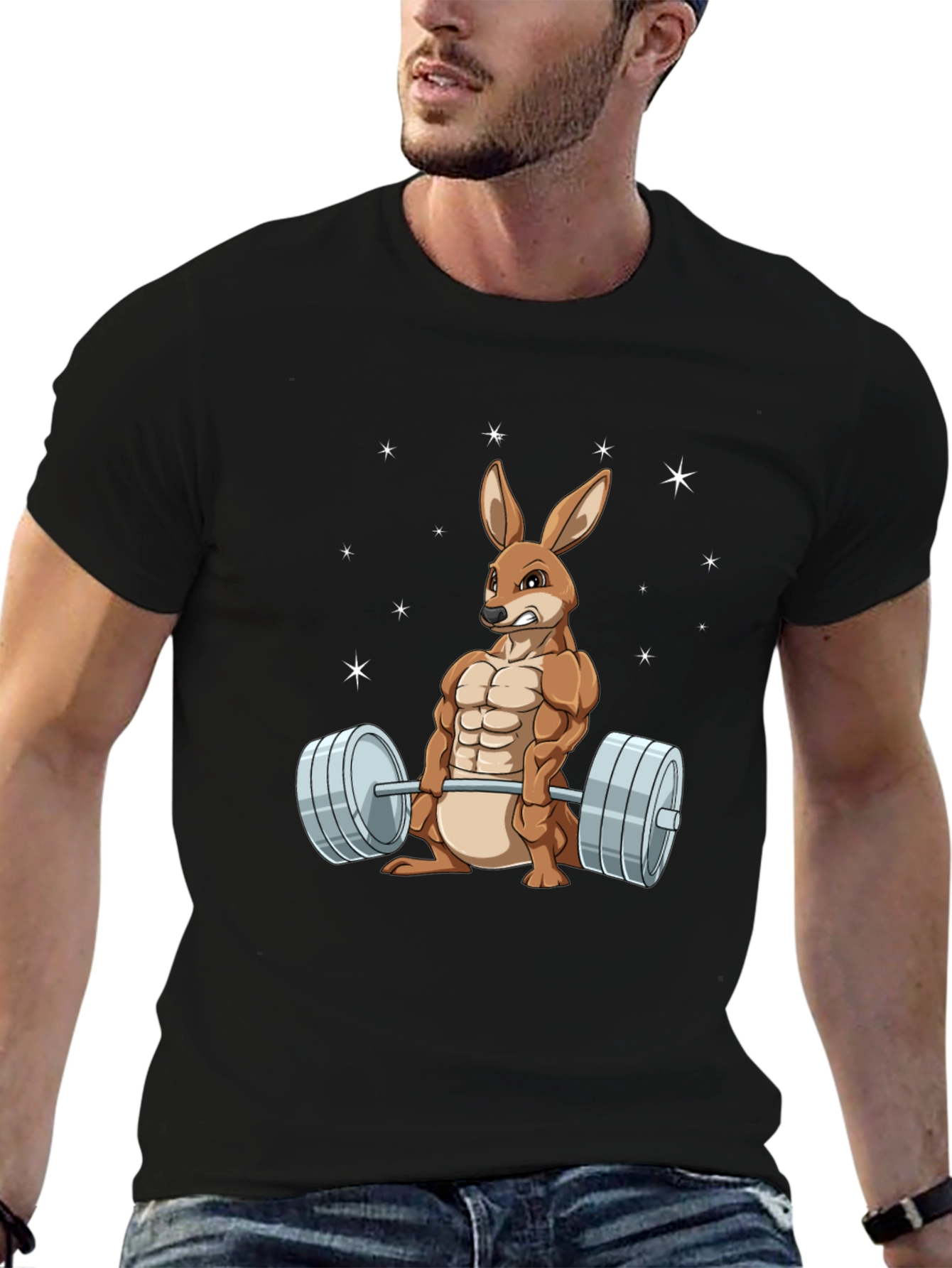 Funny Gym Kangaroo T-Shirt for Fitness Lovers