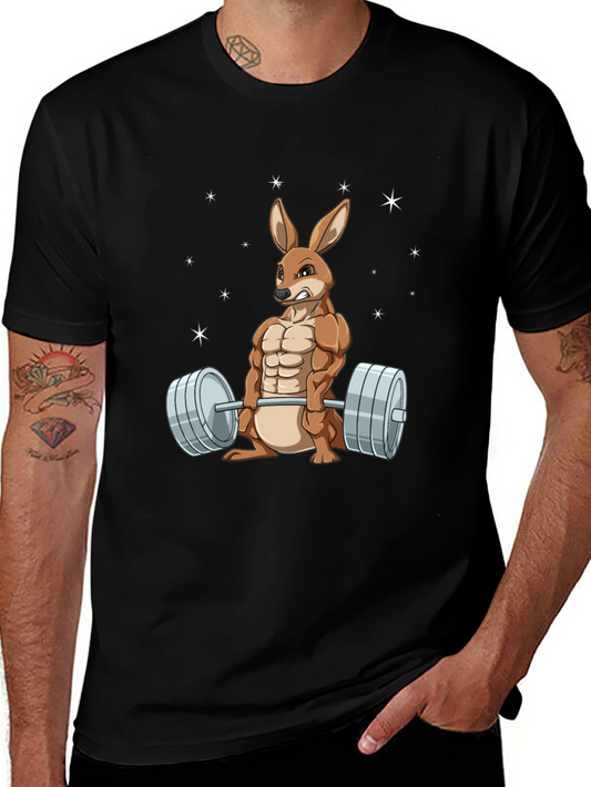 Funny Gym Kangaroo T-Shirt for Fitness Lovers