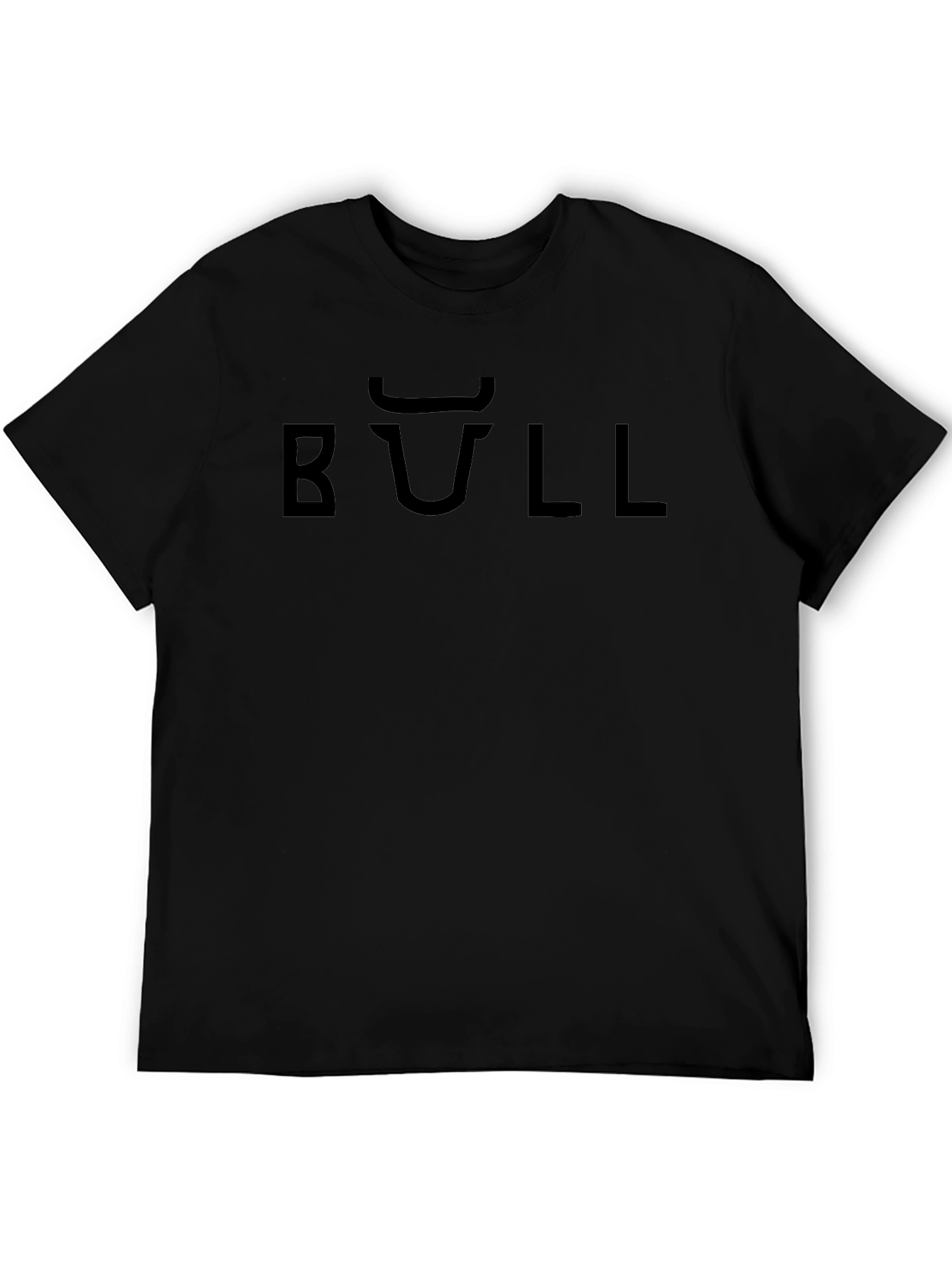 Black BULL Graphic Tee - Modern Casual Style