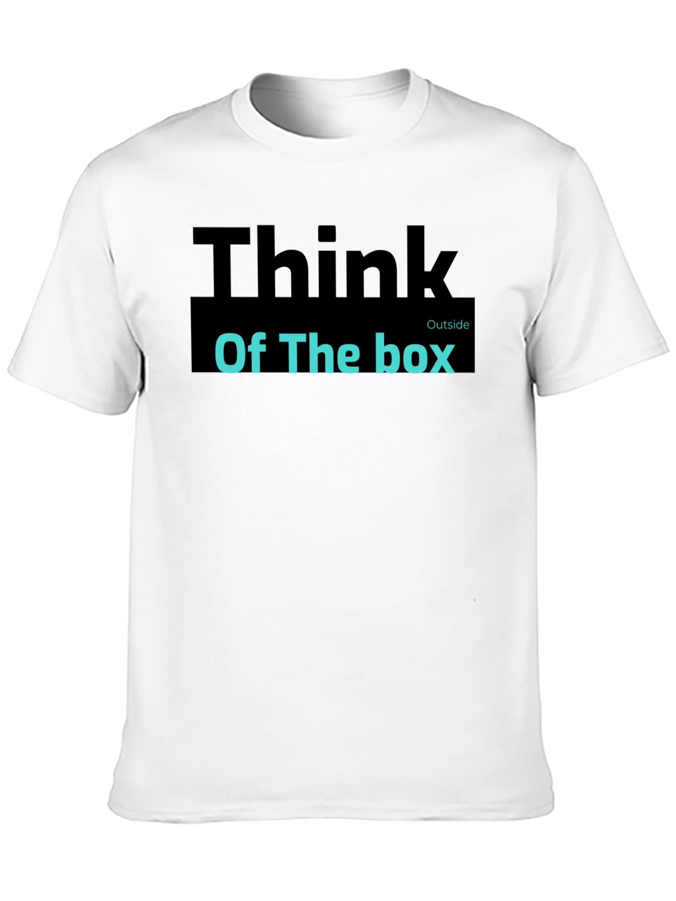 Think Outside the Box Black Graphic Tee Shirt